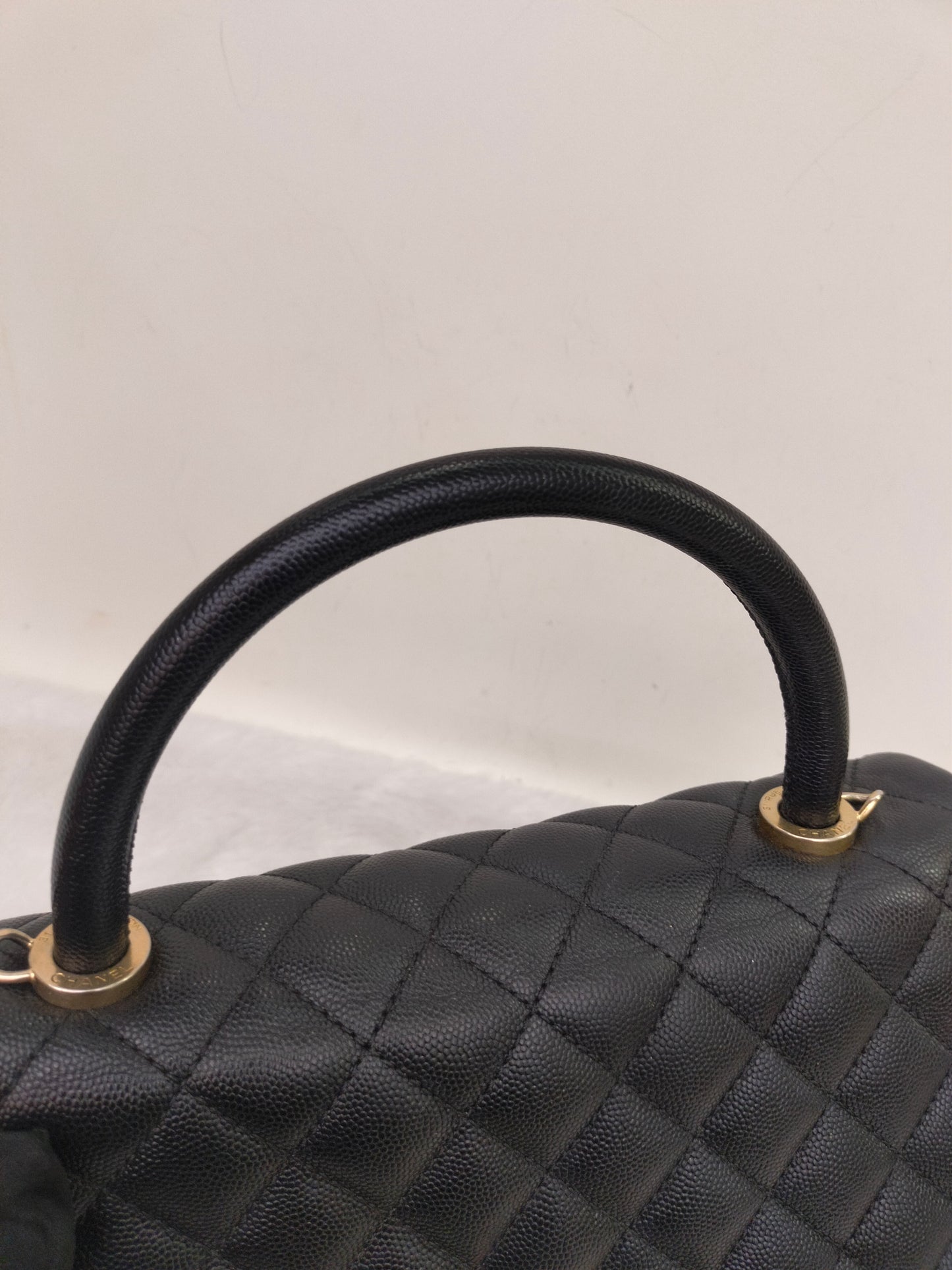 Chanel Coco Handle Medium Caviar Black GHW #25