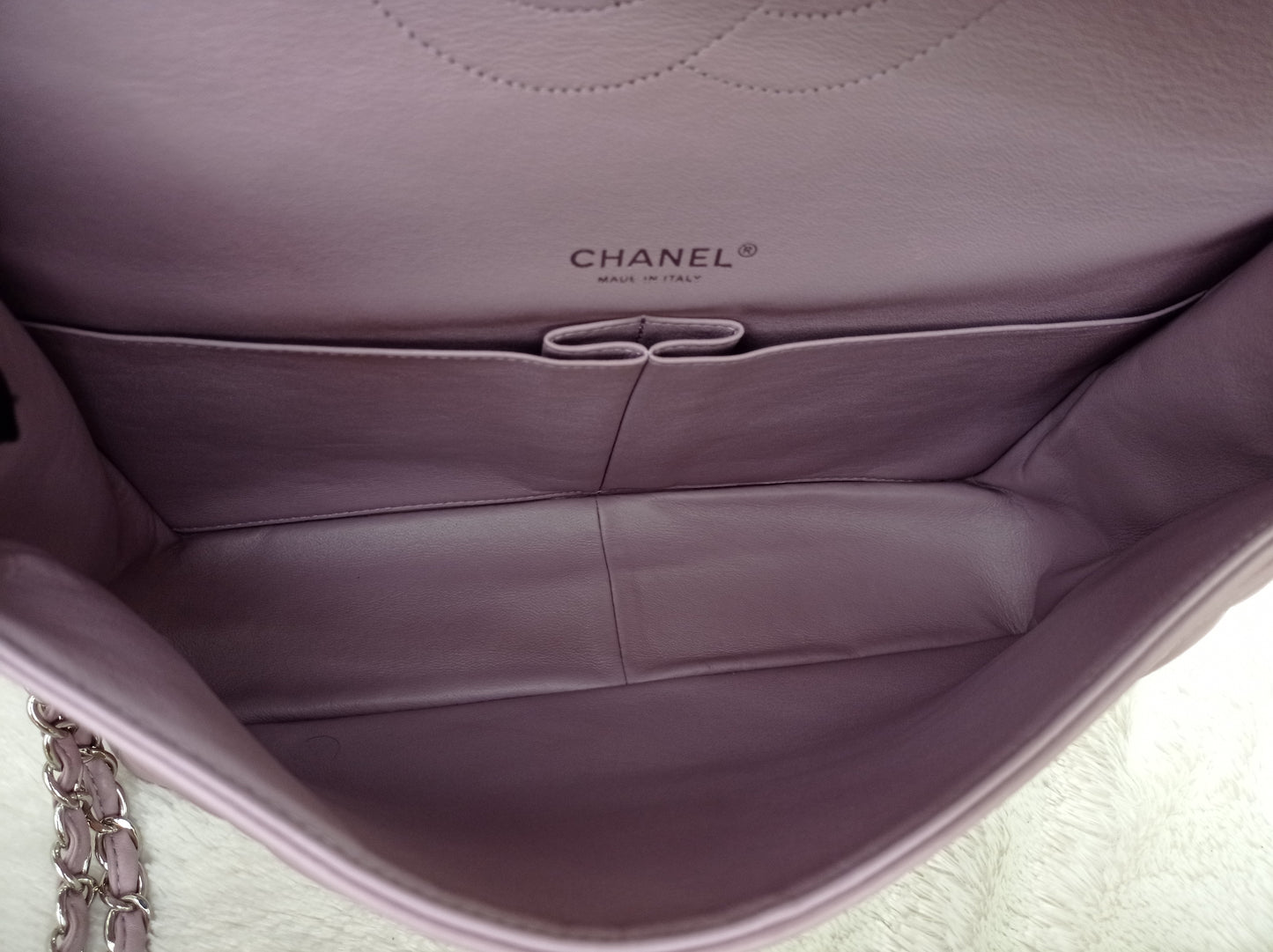 Chanel Maxi Lamb Lilac SHW DF #16