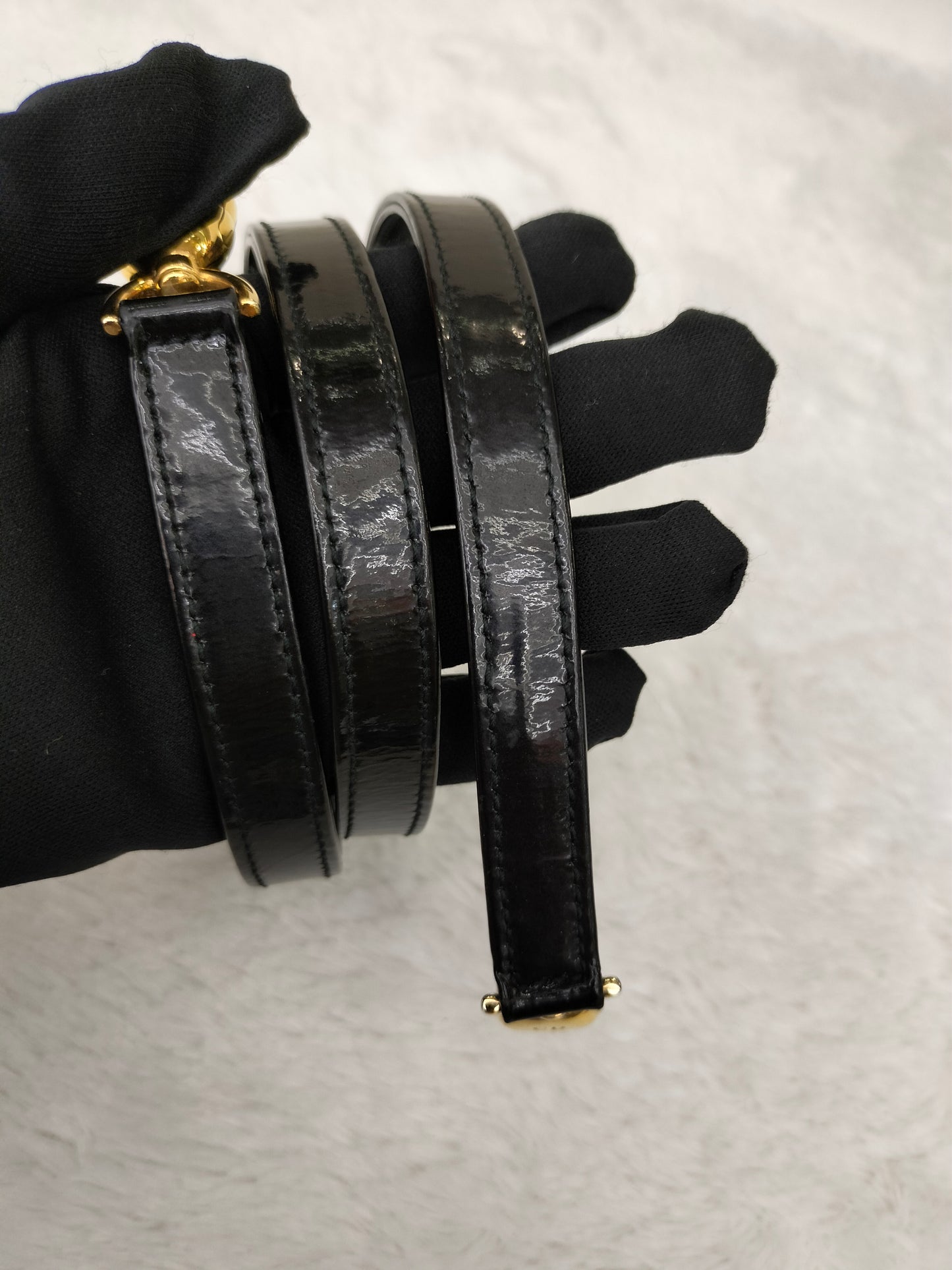 Lady Dior Large Patent Black GHW 2015