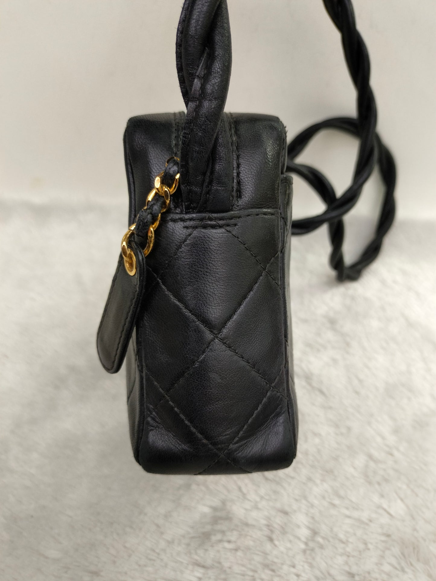 Chanel Camera Mini Twisted Lamb Black GHW #4