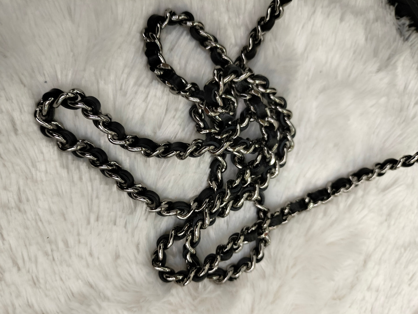 Chanel WOC Top Handle Lamb Black SHW (CHIP)