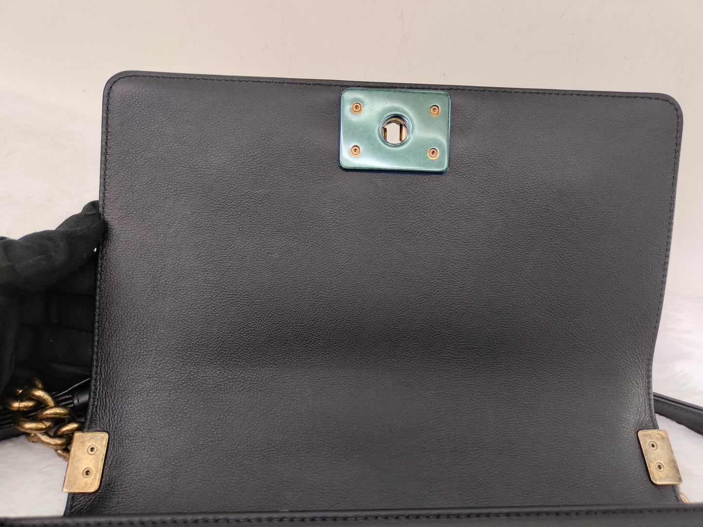 Chanel Boy 25 Fur Black RGHW #21