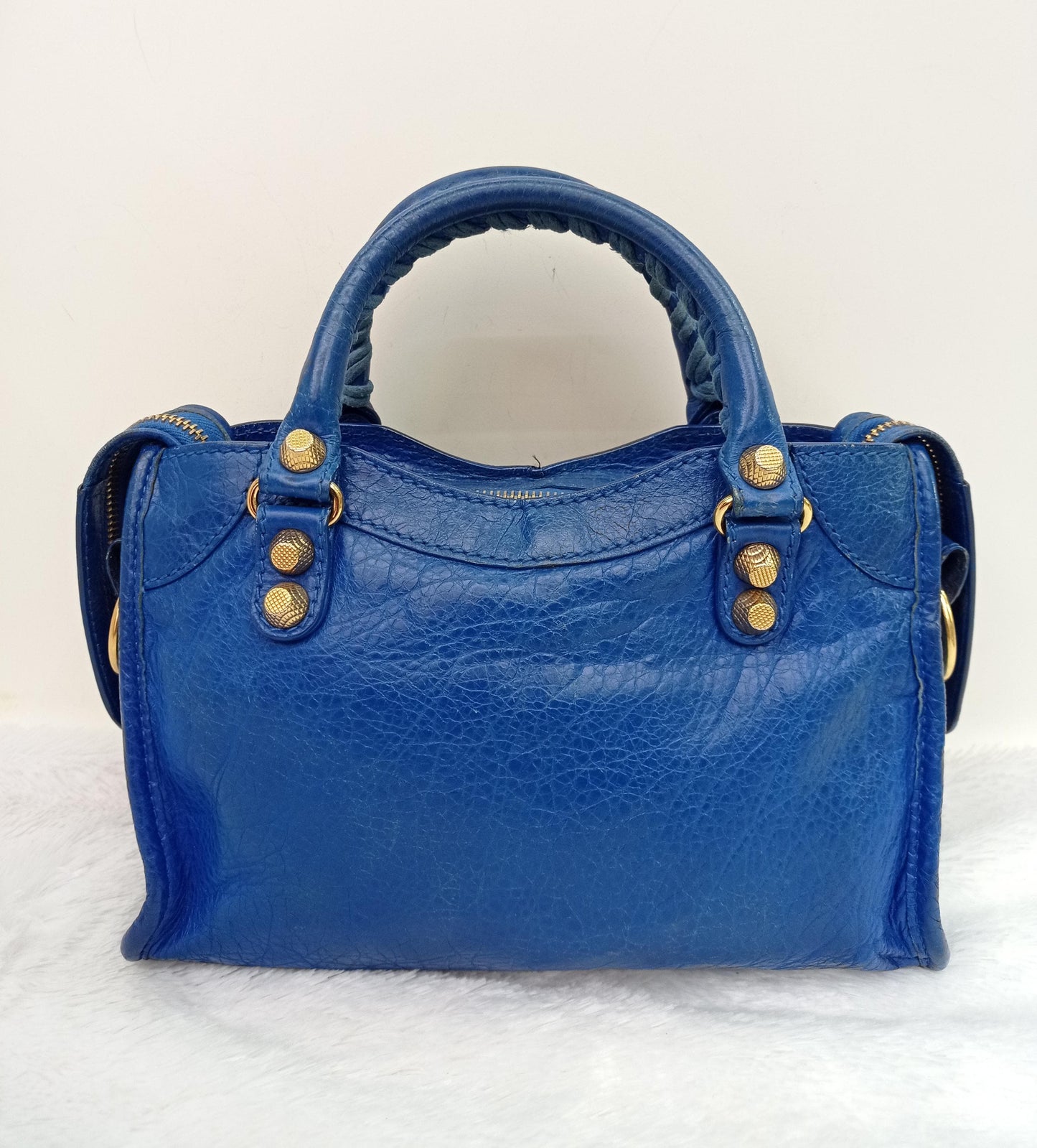 Balenciaga Mini City Blue GHW 2015