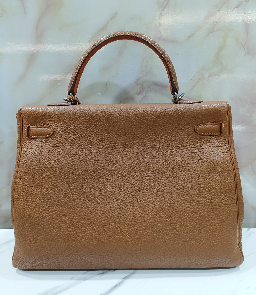 K35 Togo Gold Orange PHW #N square