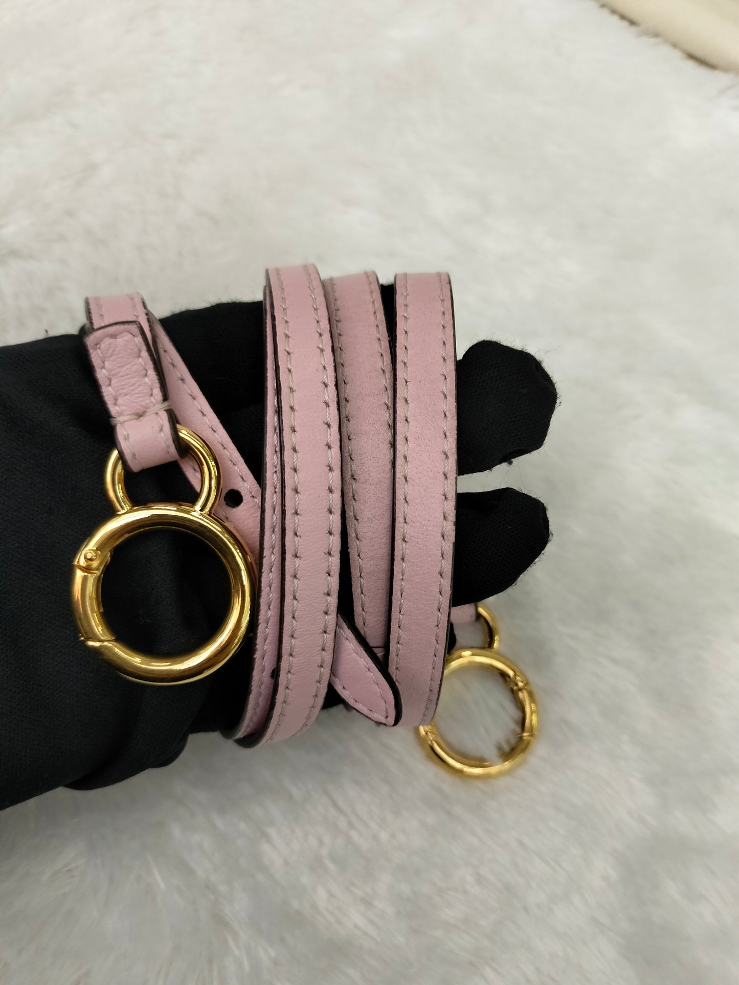 Fendi Peekaboo Mini Griss Pink Peony GHW