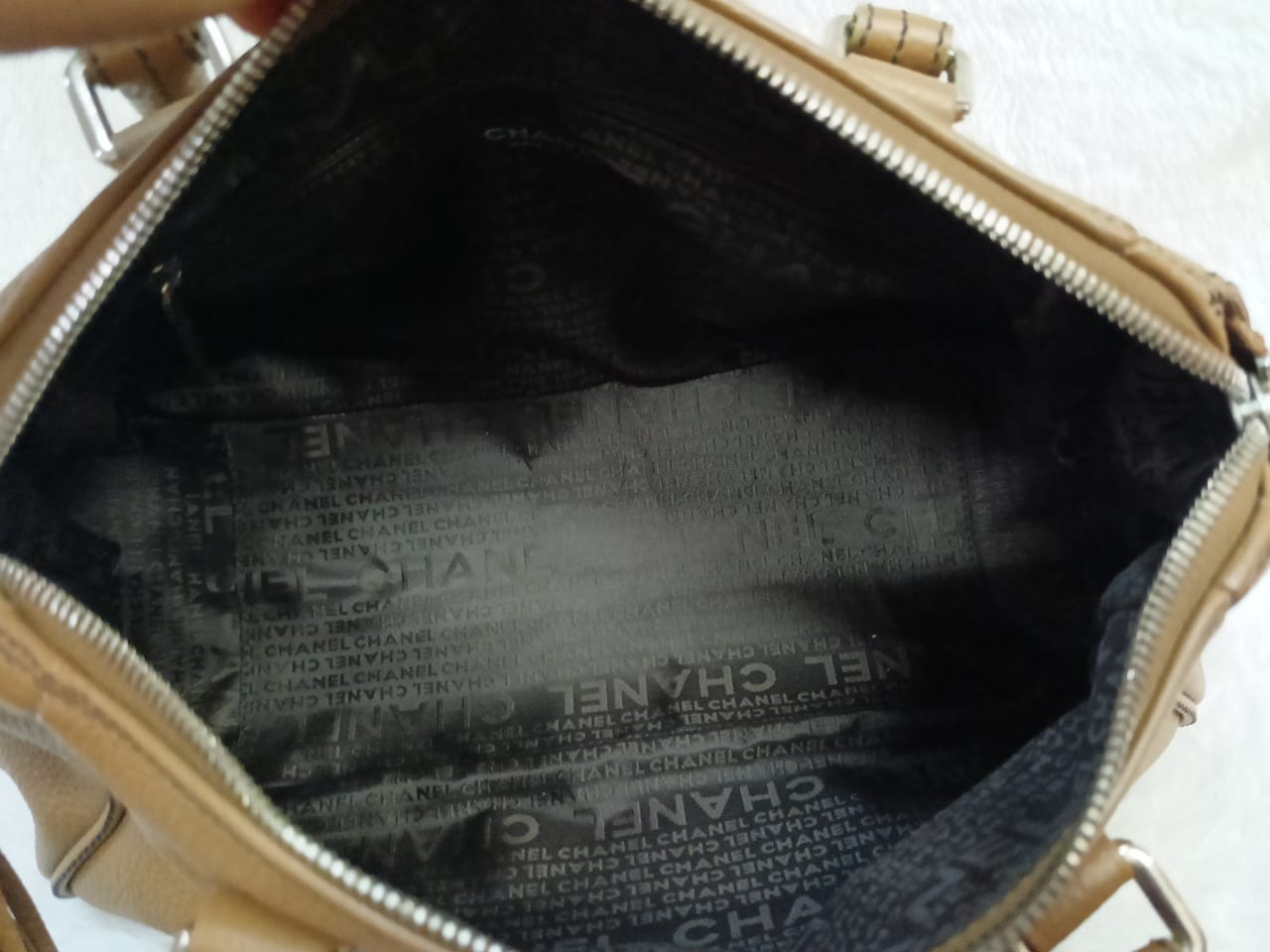 Chanel Lax Tassel Bag Pebbled Large Brown SHW #8
