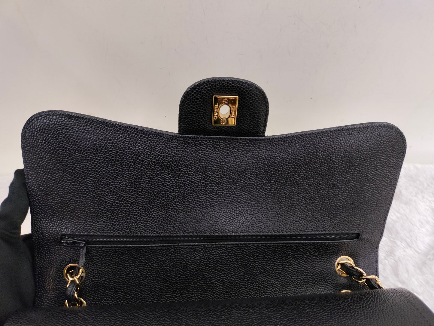 Chanel Jumbo Caviar Black GHW DF #21