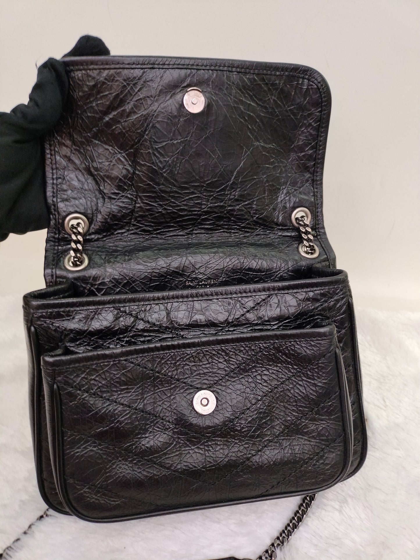 YsL Niki Baby Calfskin Black RHW 2018