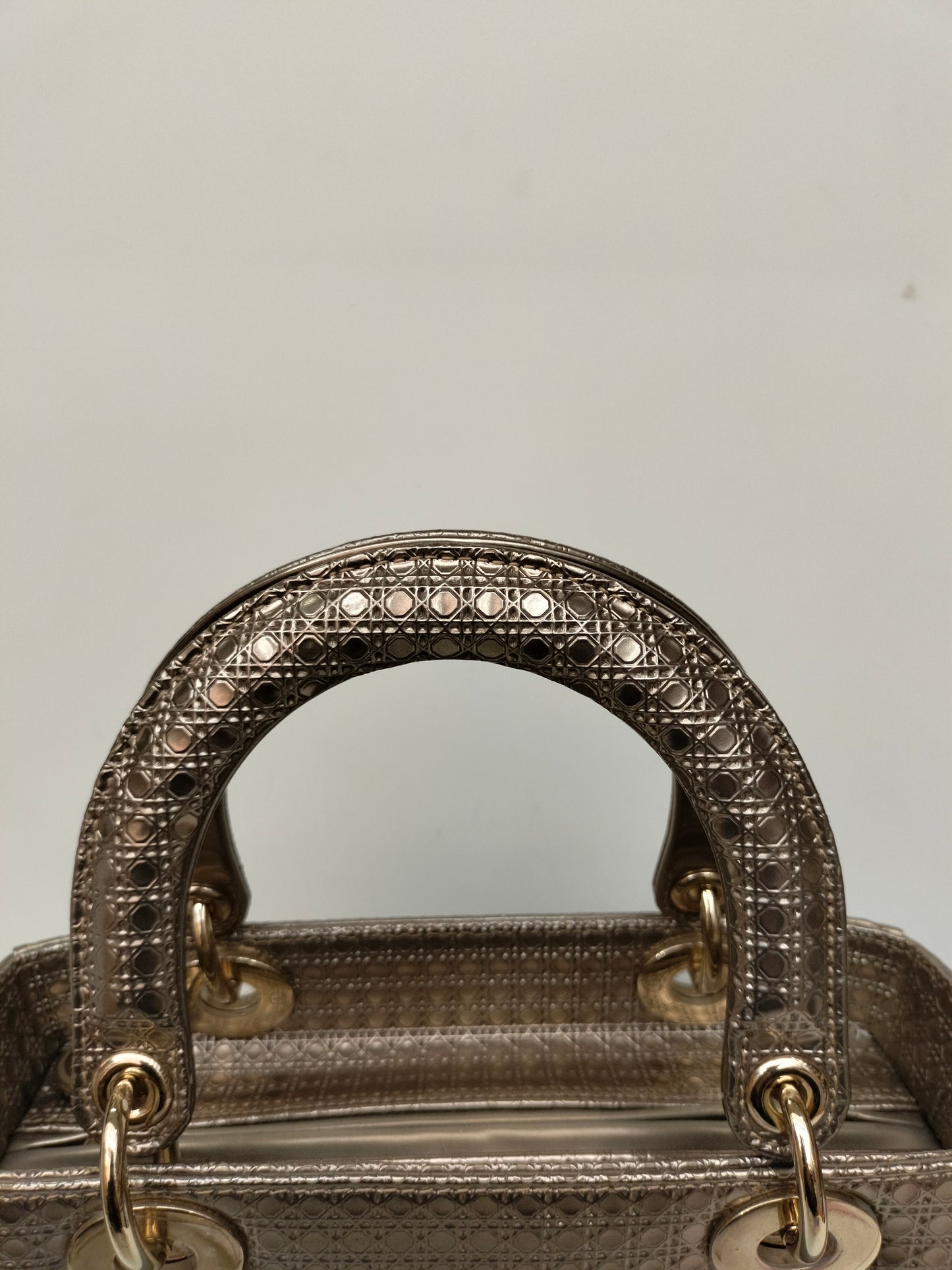 Lady Dior Medium Cannage Ombre Gold GHW 2016
