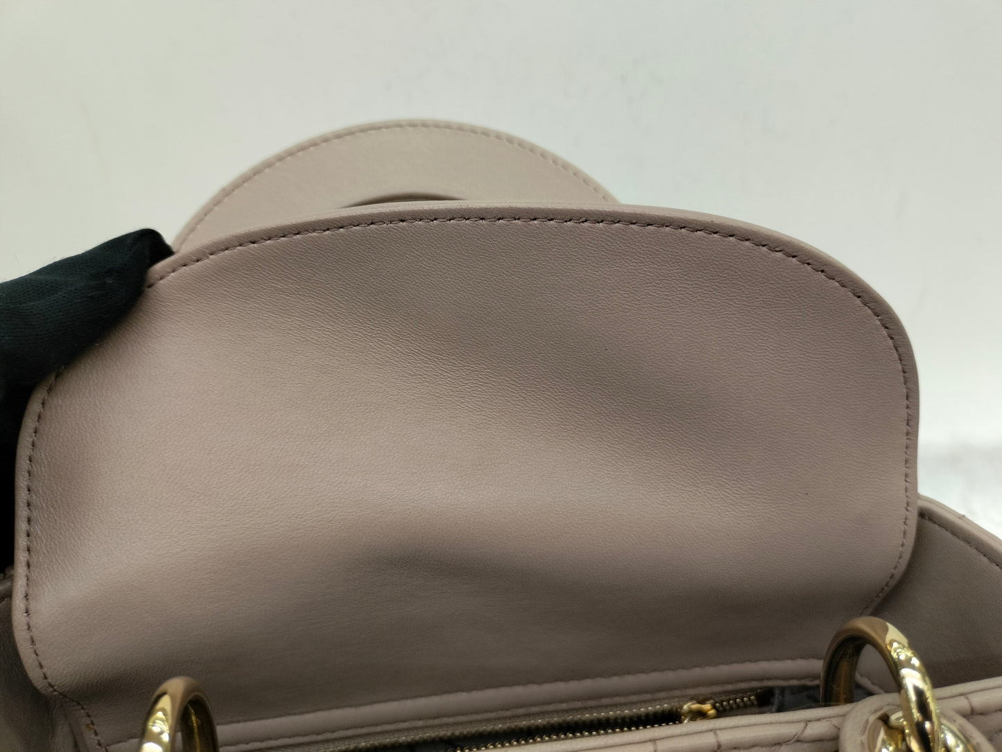 Lady Dior Small Lamb Taupe GHW 2017