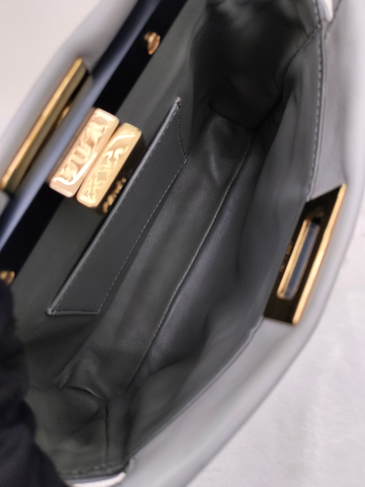 Fendi Peekaboo Mini Griss Pink Peony GHW