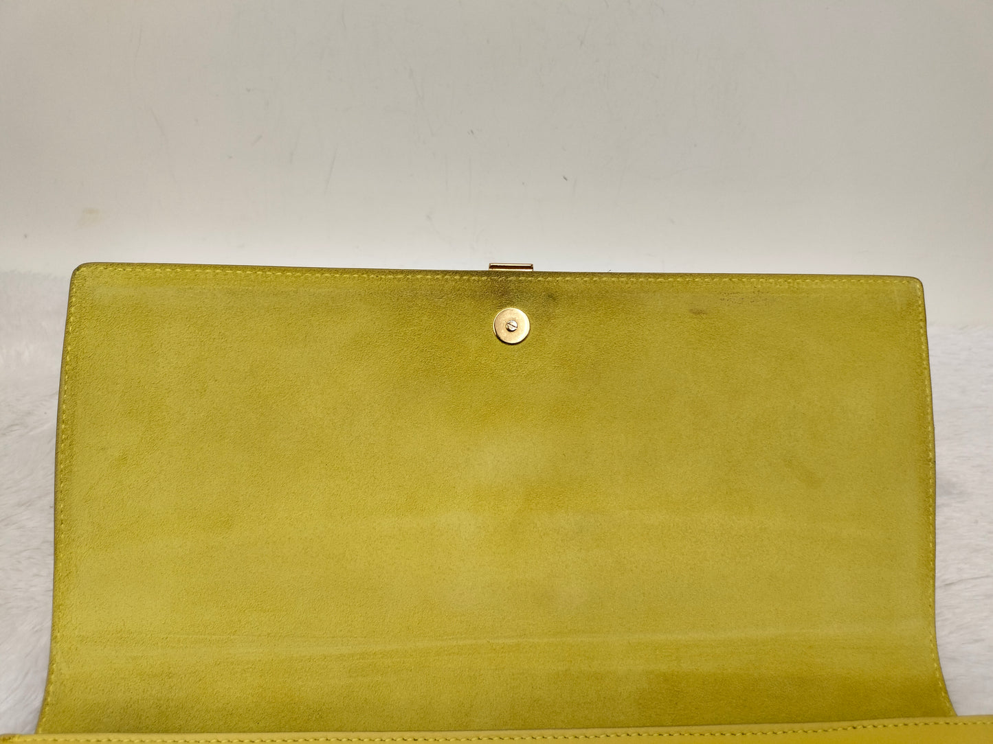 YsL Chyc Ligne Clutch Yellow GHW 2013