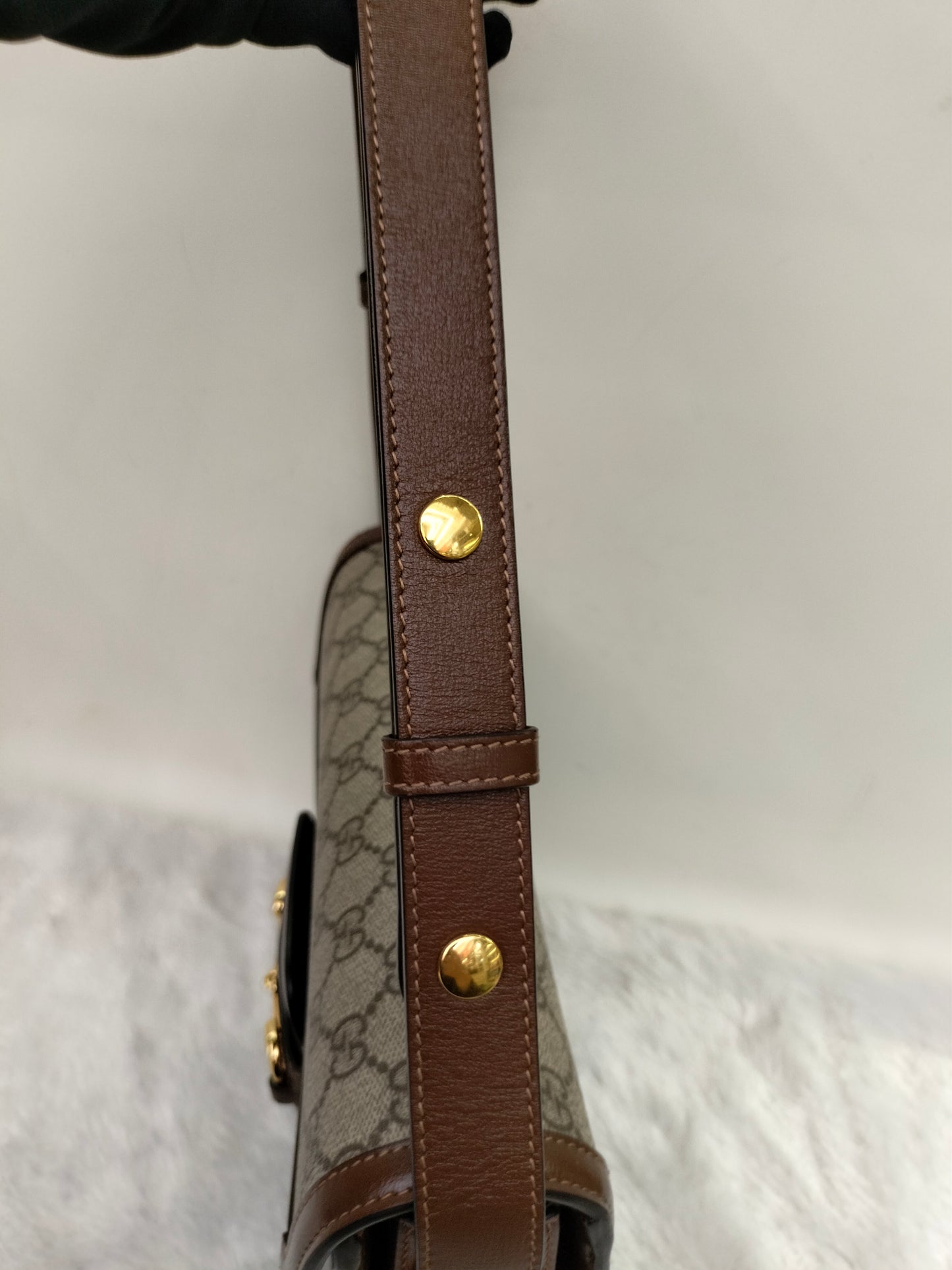 Gucci Horsebit 1955 Shoulder Medium Brown GHW