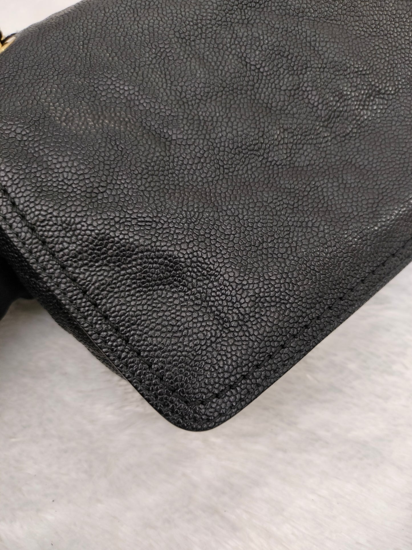 Chanel Mademoiselle Medium Lock Flap Caviar Black GHW #16