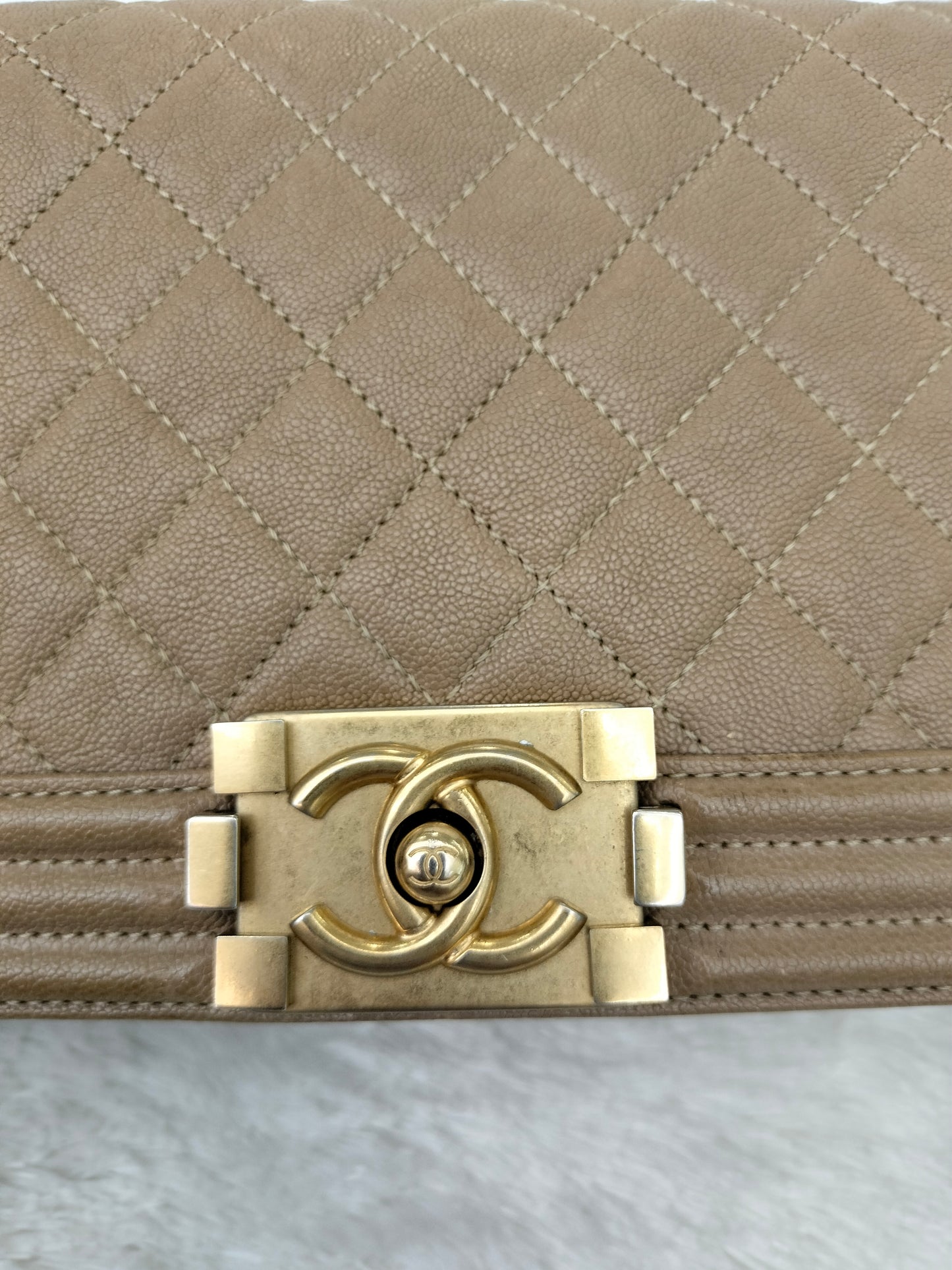 Chanel Boy 25 Caviar Caramel GHW #27