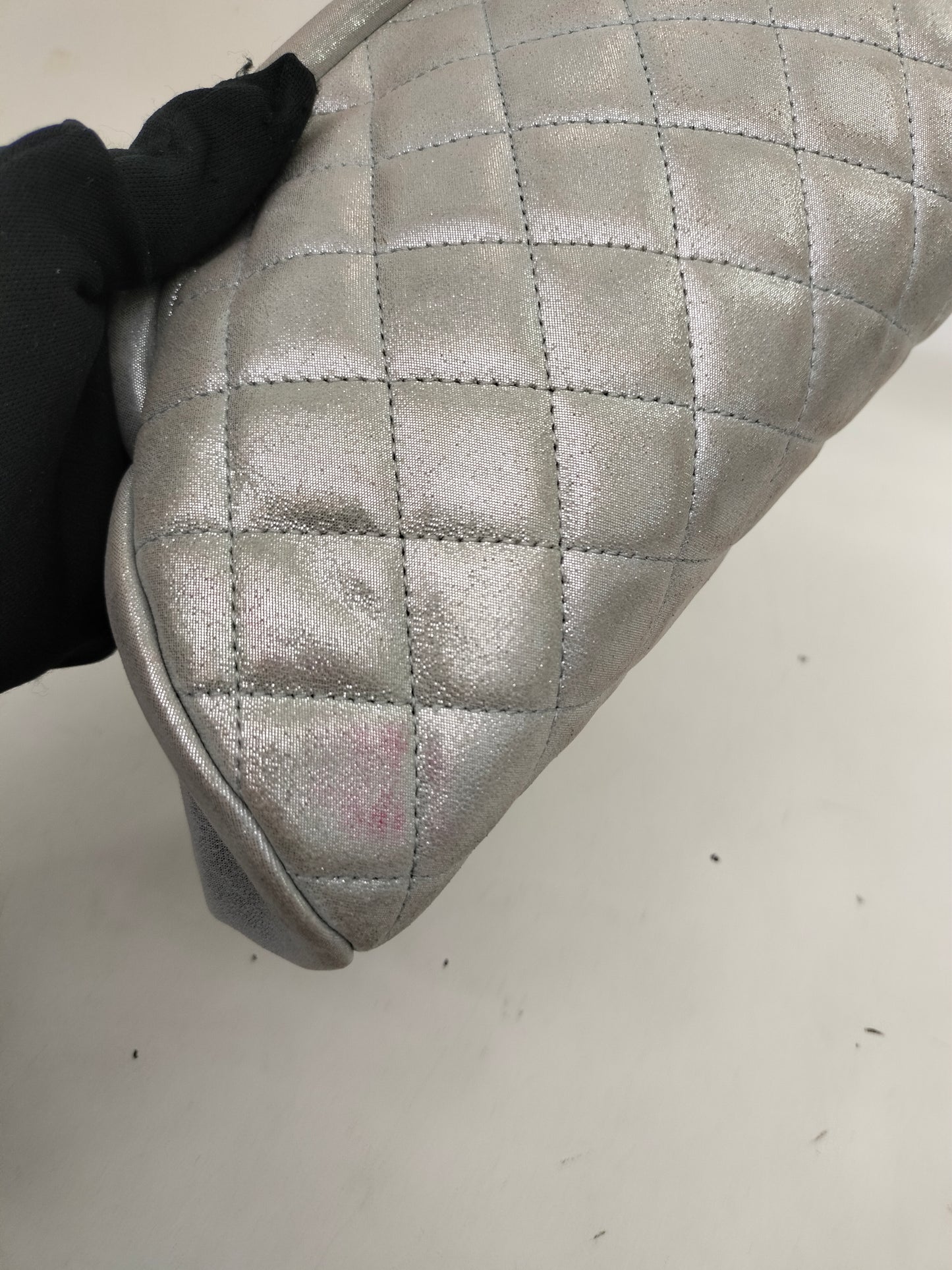 Chanel Timeless Clutch Metallic Silver GHW #15