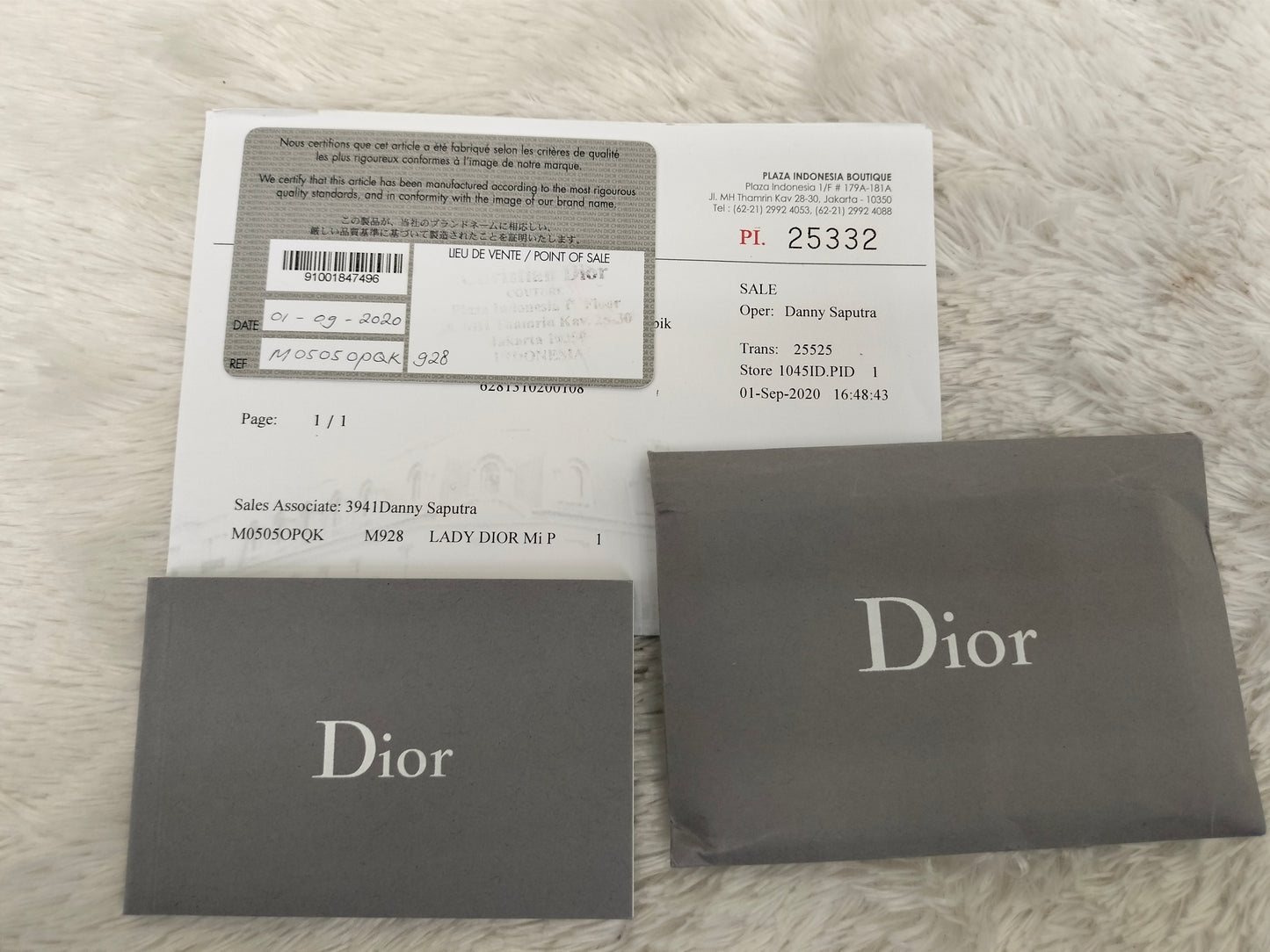 Lady Dior Mini Python GHW 2020