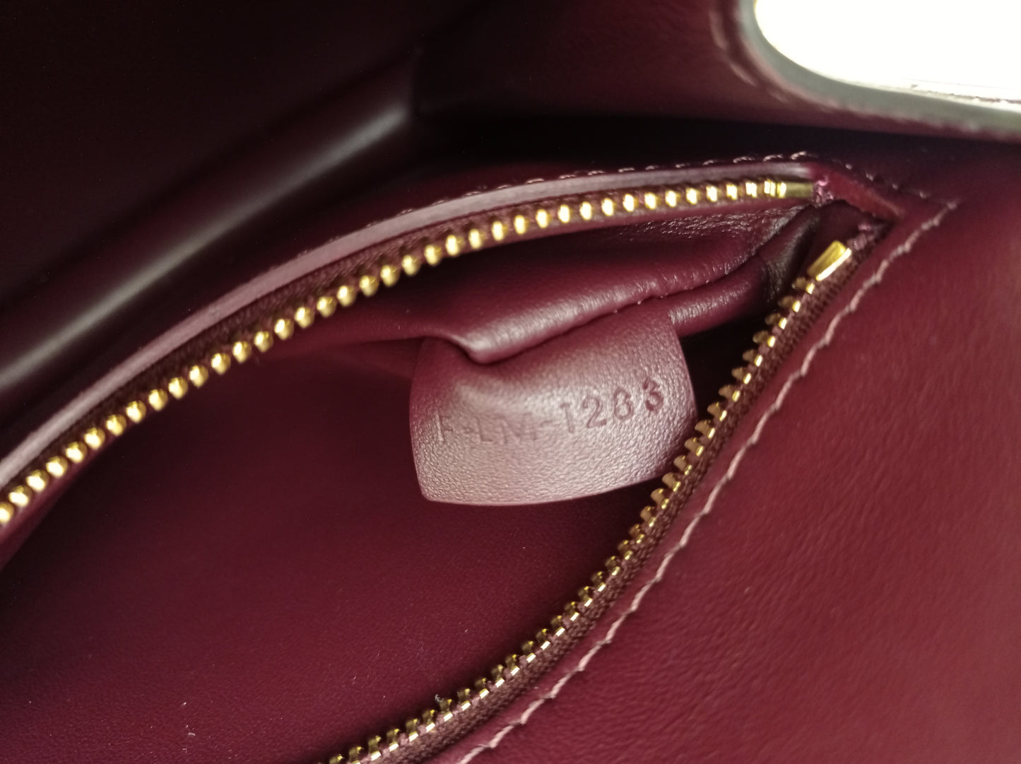 Celine Triomphe College Calfskin Dark Burgundy GHW 2023