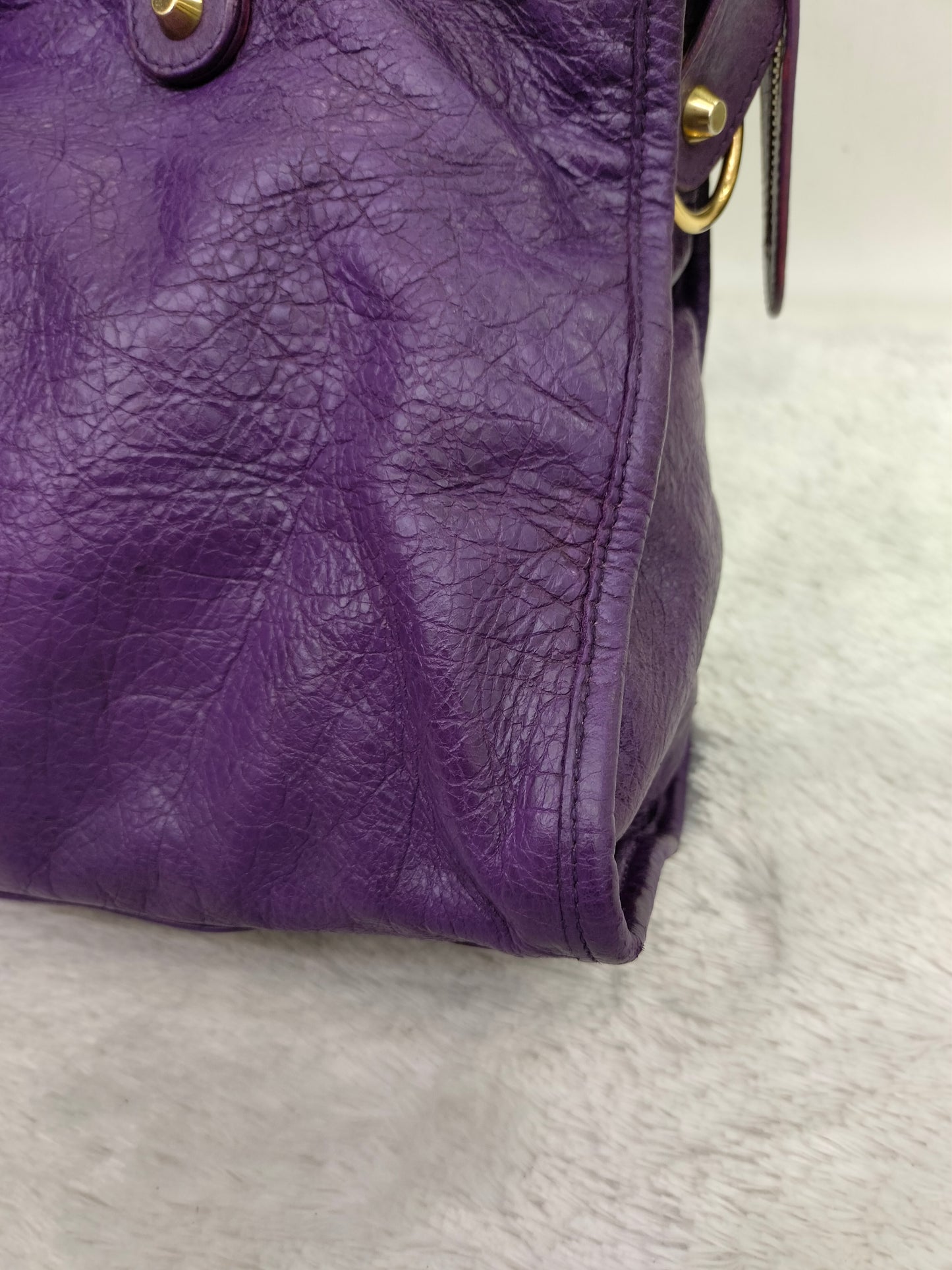 Balenciaga City Reguler Purple GHW 2012