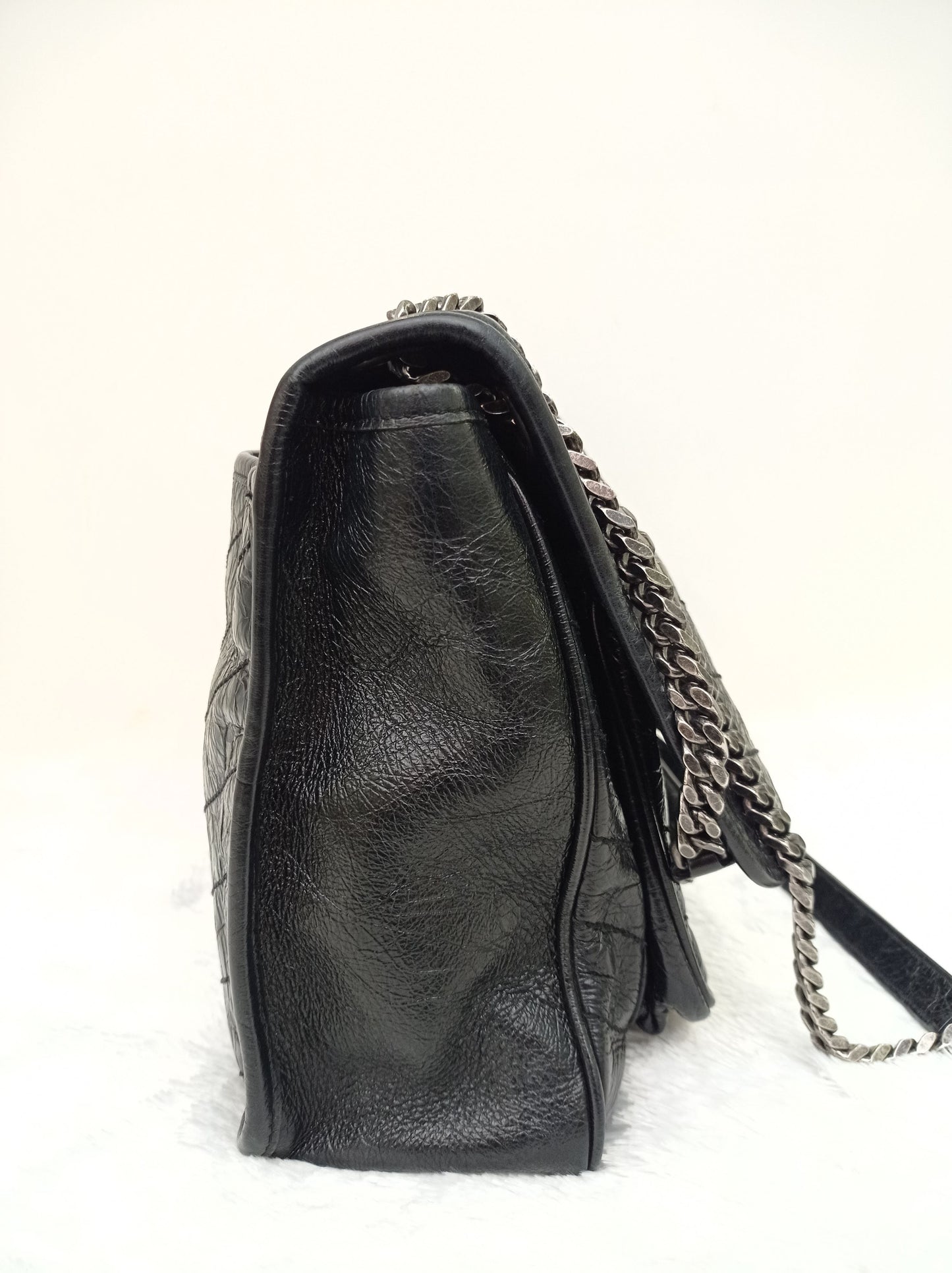 YsL Niki Large Calfskin Black RHW 2018