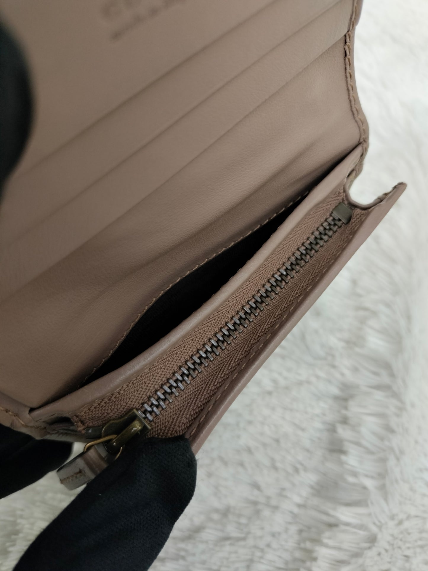 Gucci Card Case Wallet Marmont Dusty Pink GHW