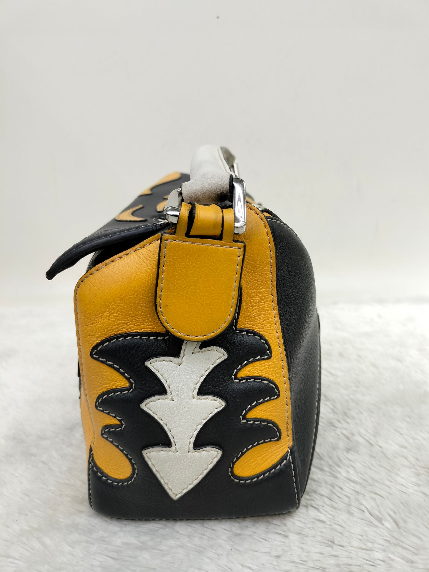 Loewe Puzzle Small Cowboy Black Yellow White SHW 2019