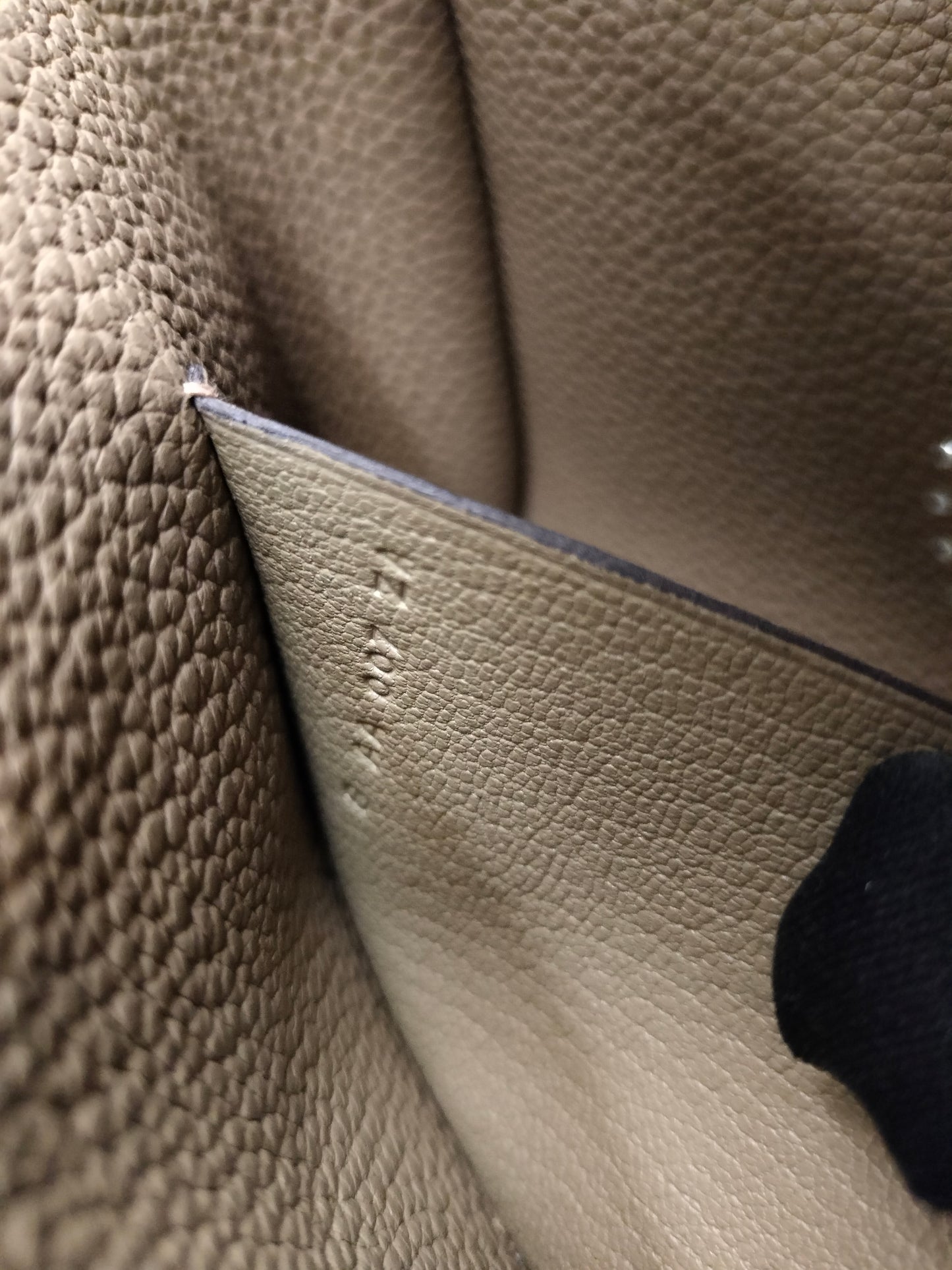 Hermes Videpoches Togo Sangle Wool Beige Marfa PHW #B