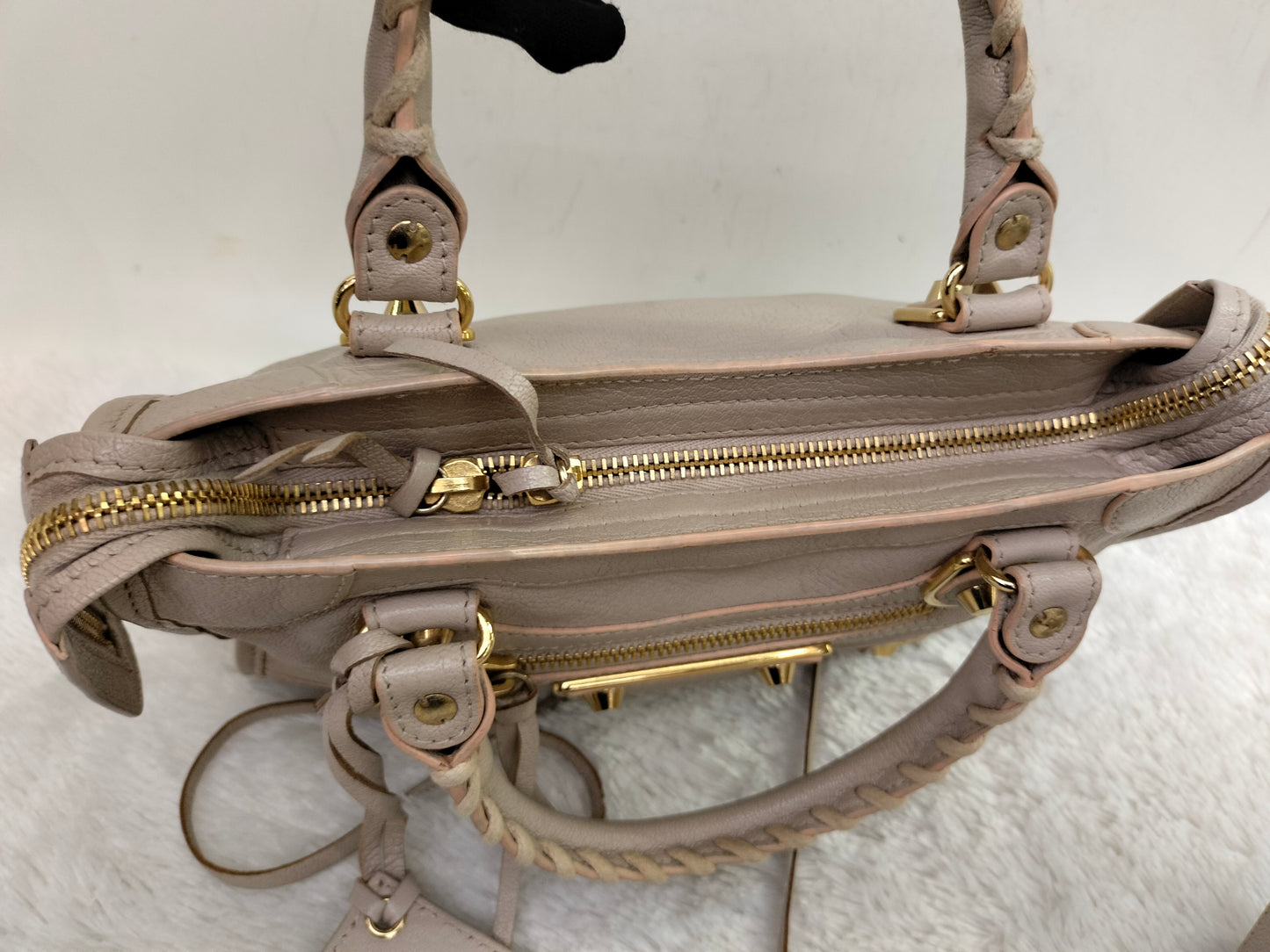 Balenciaga Mini City Edge Pink Beige GHW