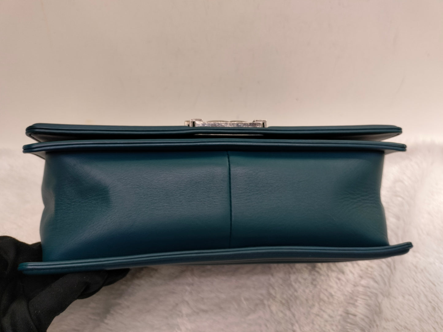 Chanel Boy 25 Lamb Turquoise RHW #19