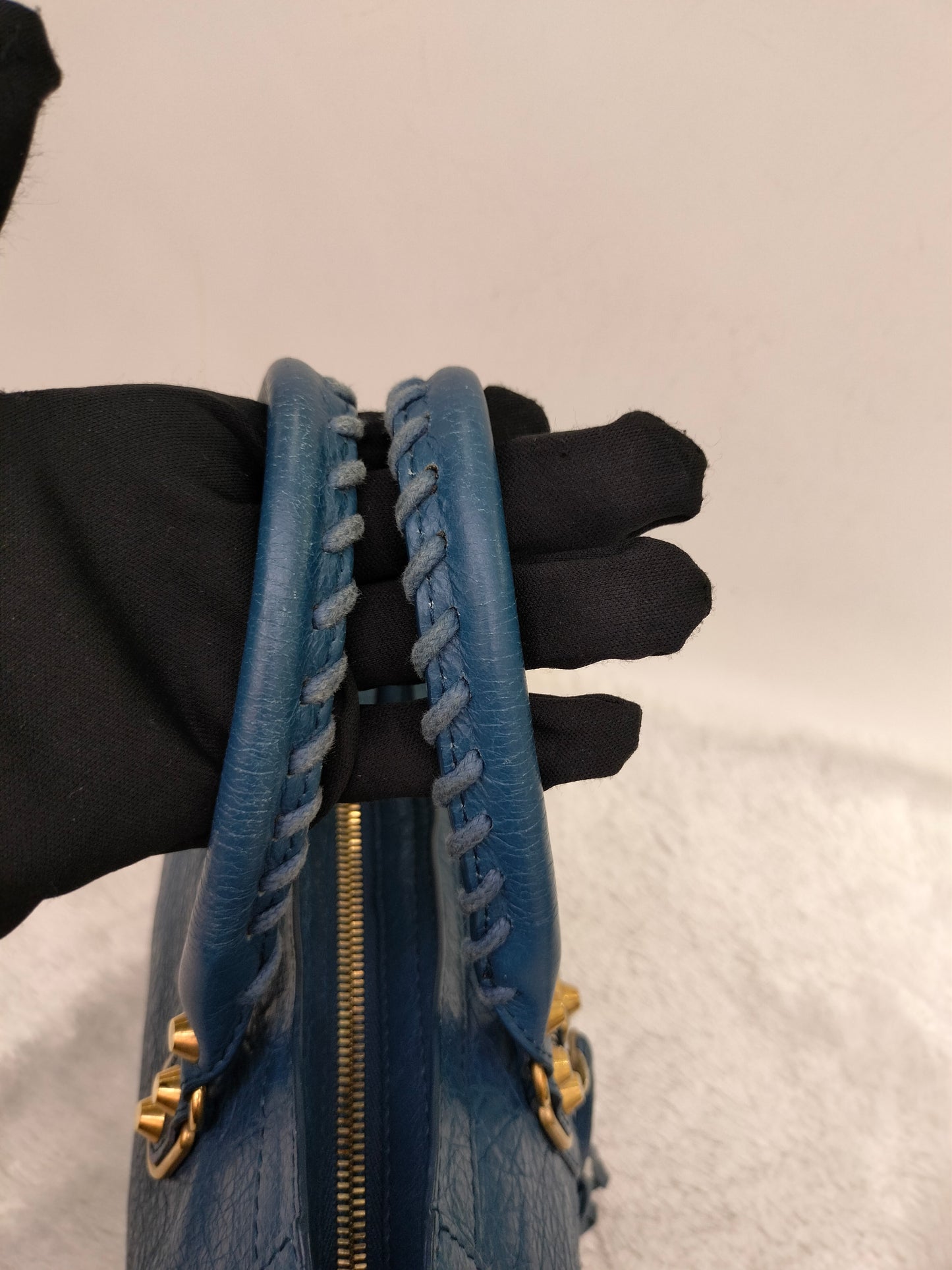 Balenciaga Small City Edge Blue GHW 2017