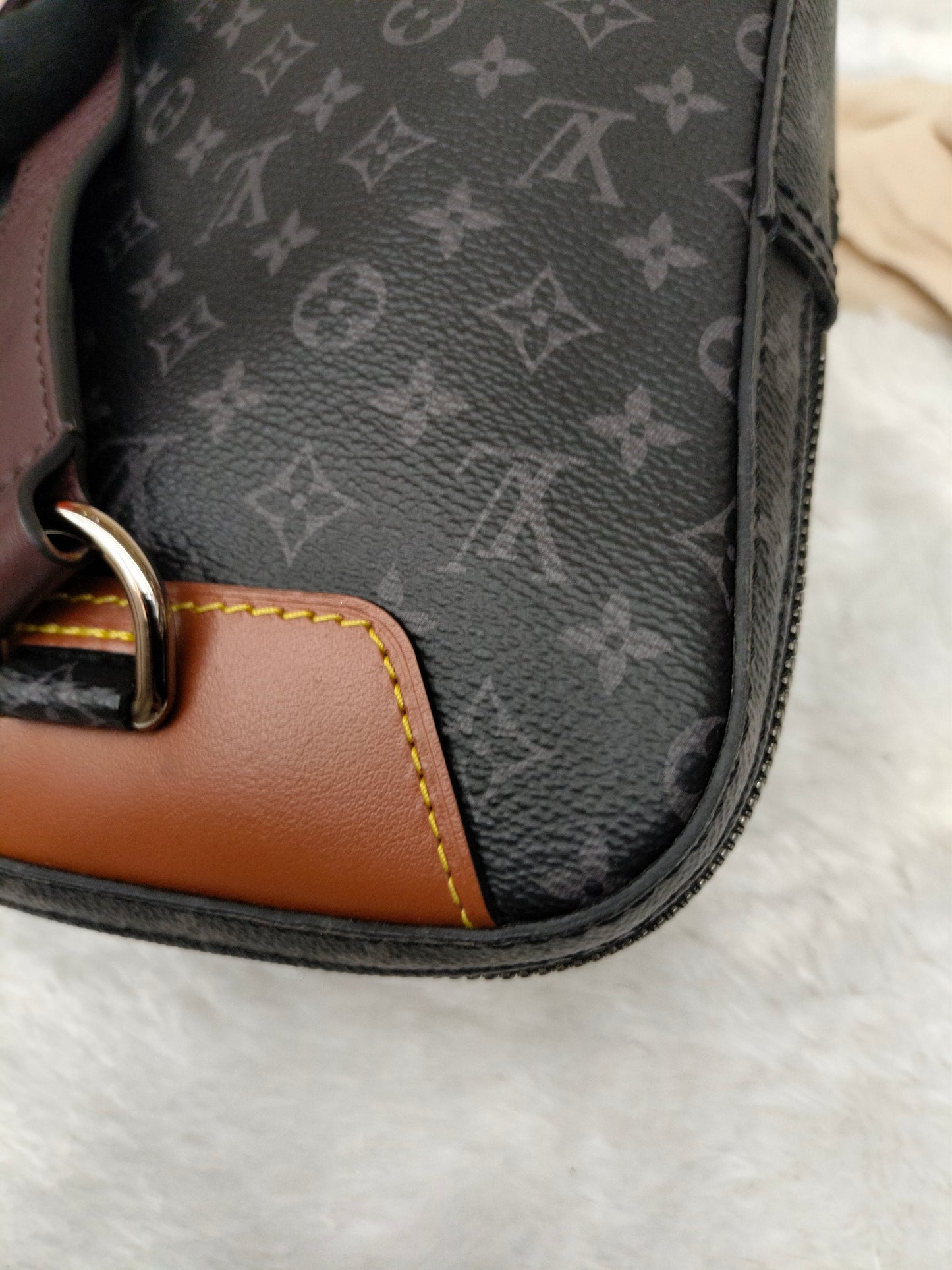 LV Amazone Sling Patchwork Monogram Eclipse Virgil Abloh 2020