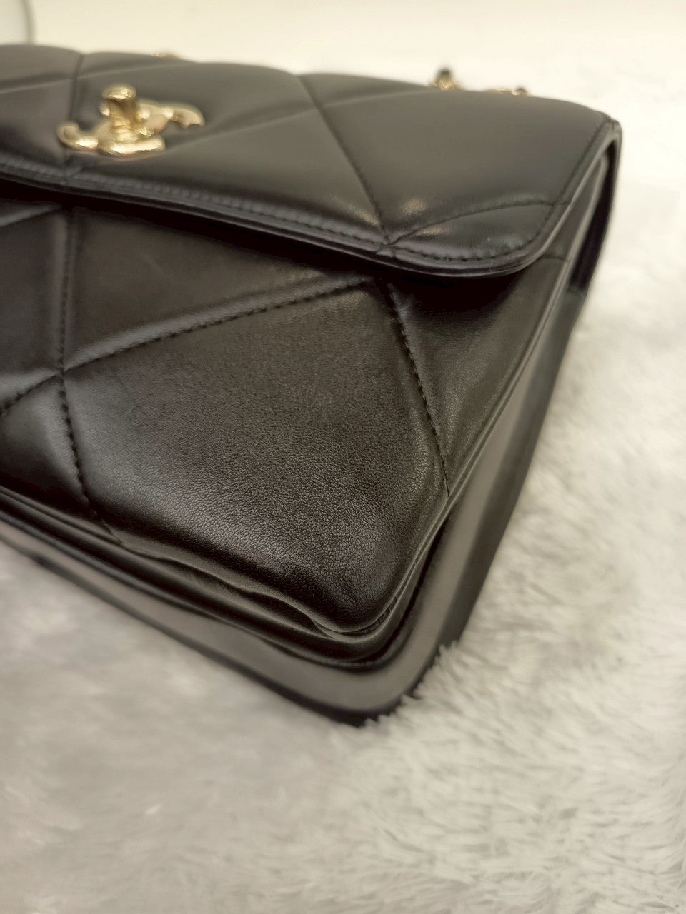 Chanel CC Trendy Small Lamb Black LGHW #28
