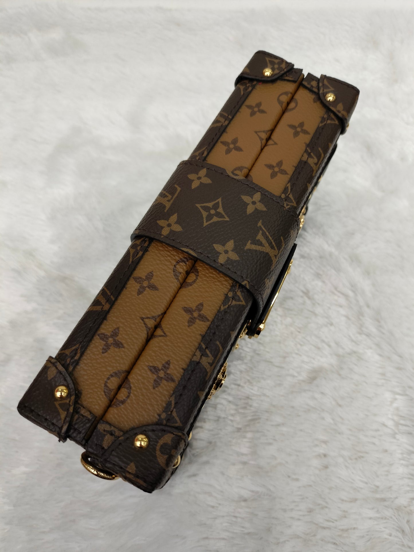 LV Petite Malle Trunk Monogram Reverse 2017