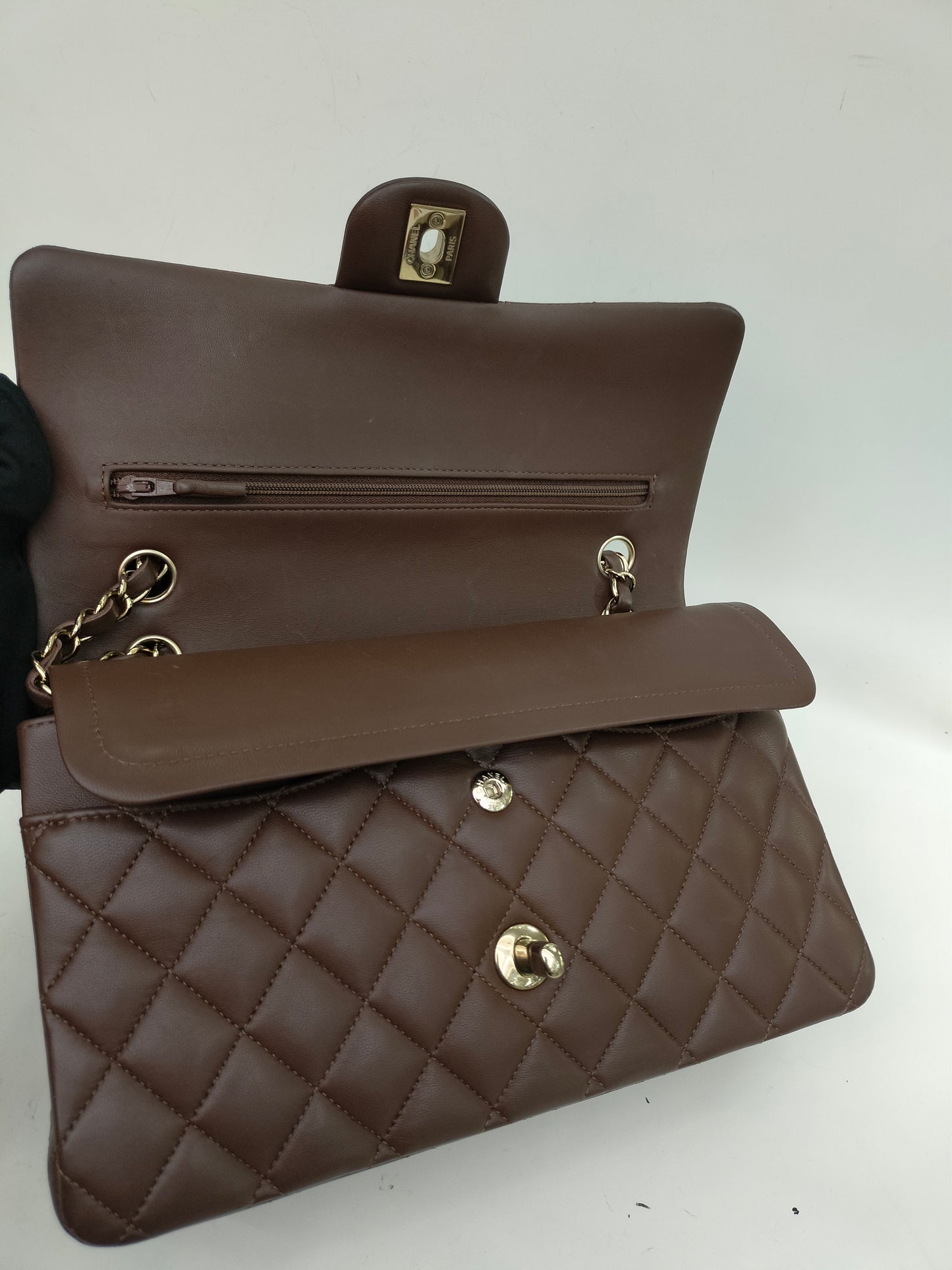 Chanel Medium Lamb Brown GHW DF (CHIP) 2023