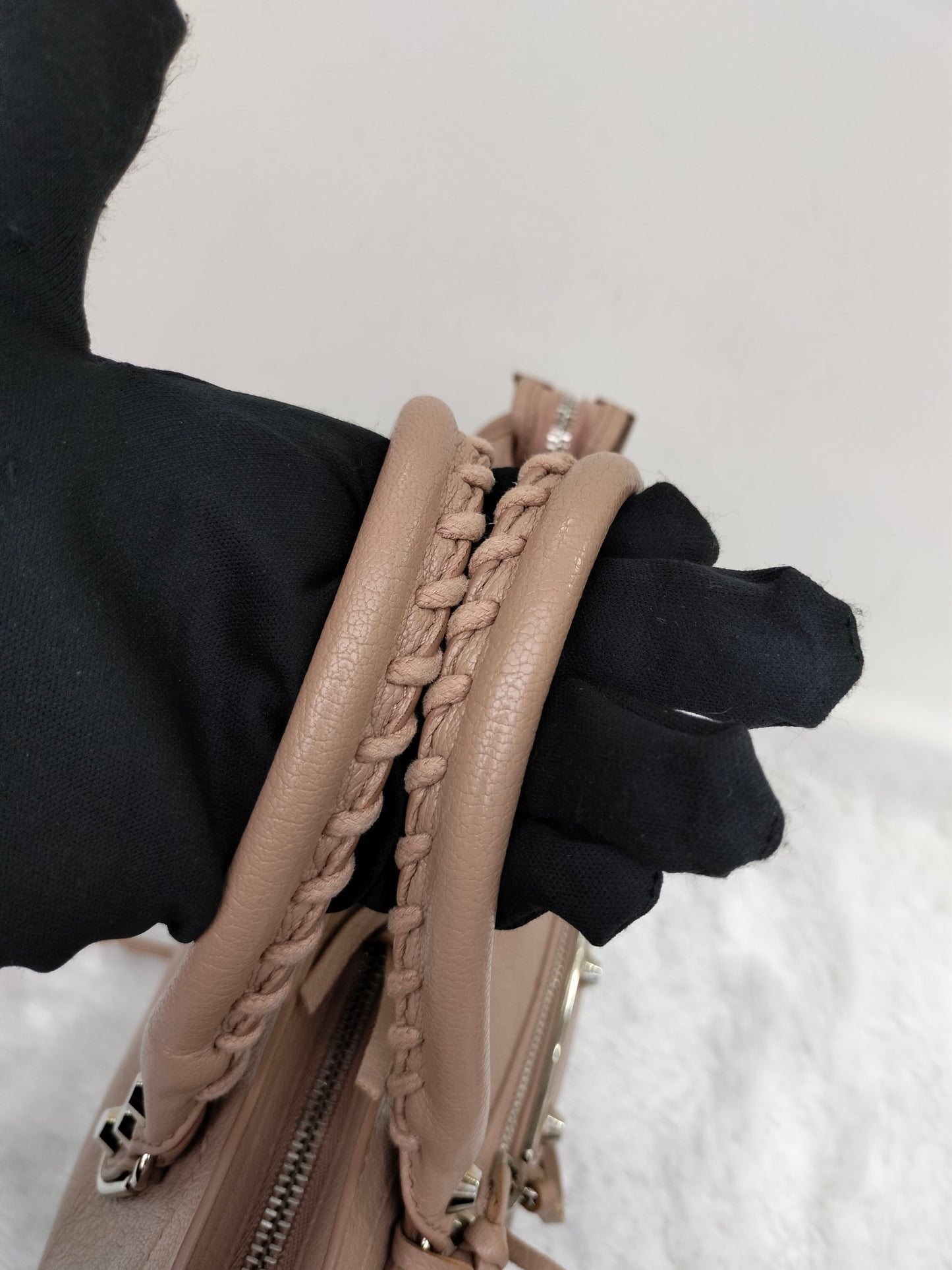 Balenciaga Small City Edge Rose De Sables SHW