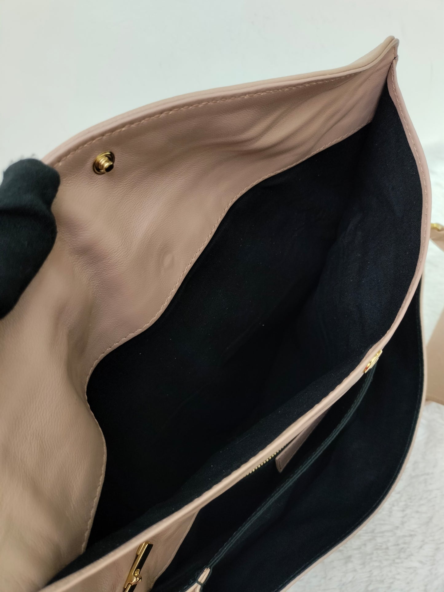 Balenciaga Envelope Clutch Rose De Sable GHW