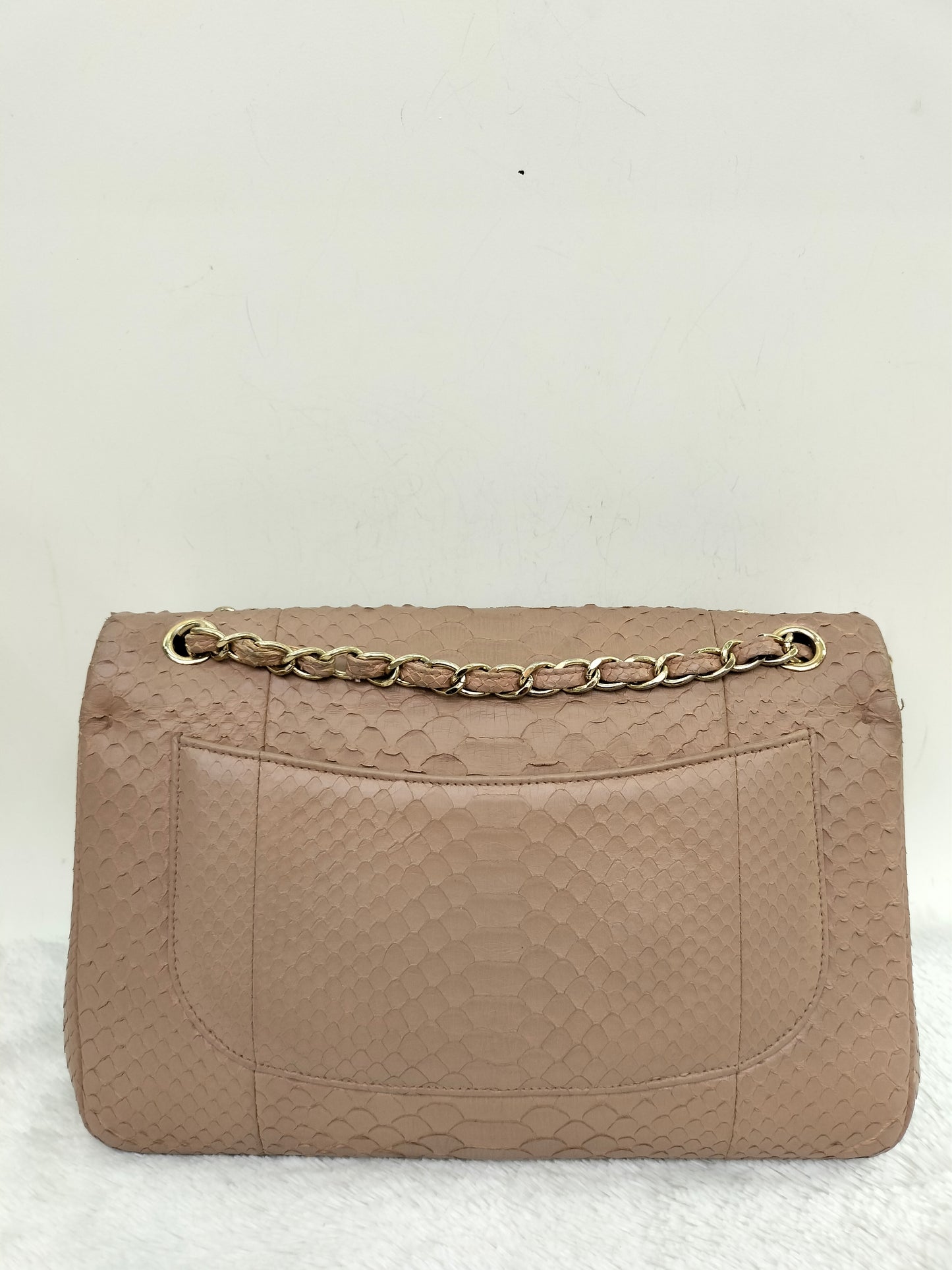 Chanel Jumbo Python Caramel GHW DF #18