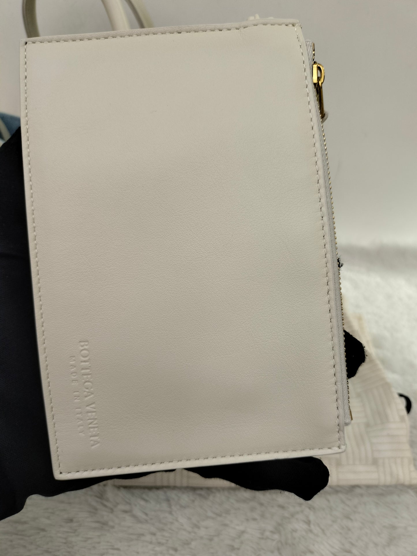 *NEW* Bottega Veneta Small Pinacoteca Tote Sea Salt Ice GHW