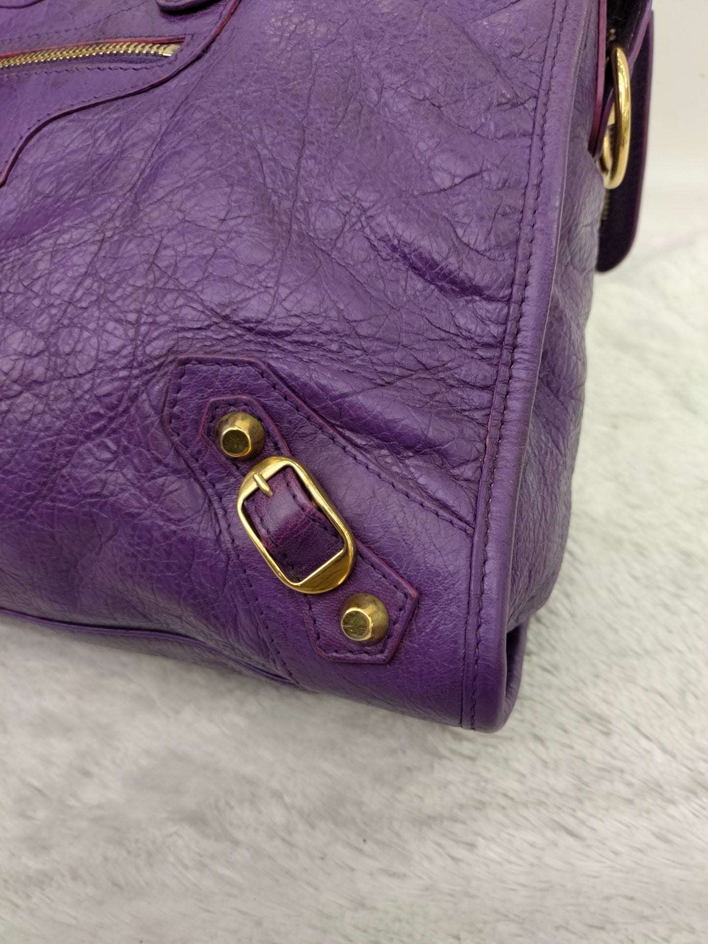 Balenciaga City Reguler Purple GHW 2012