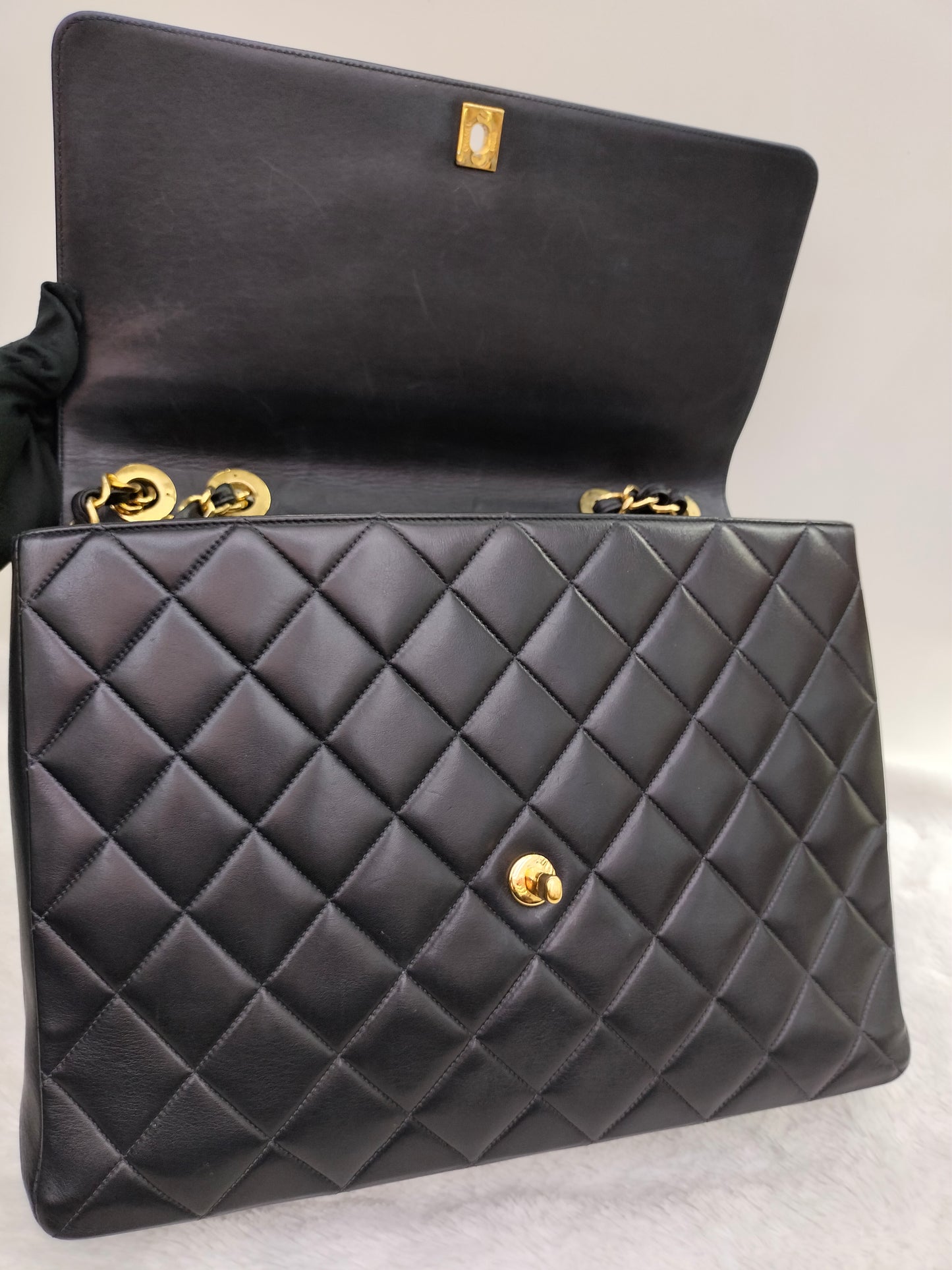 Chanel Maxi Lamb Vintage Black GHW SF #2