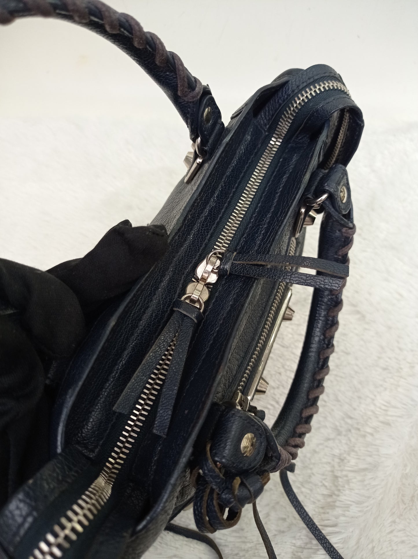 Balenciaga Mini City Edge Navy SHW