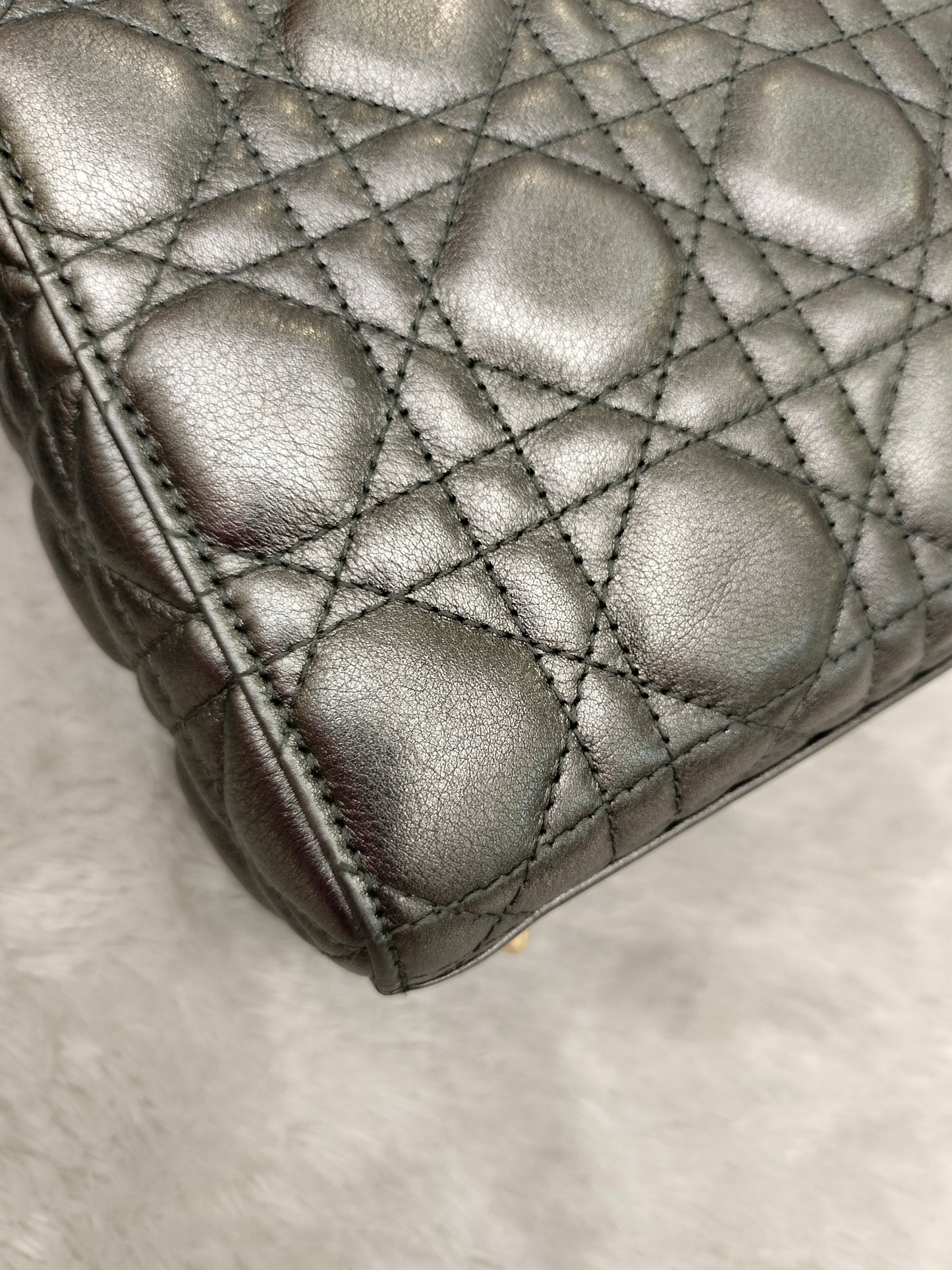 Lady Dior Small Gun Metal GHW 2019