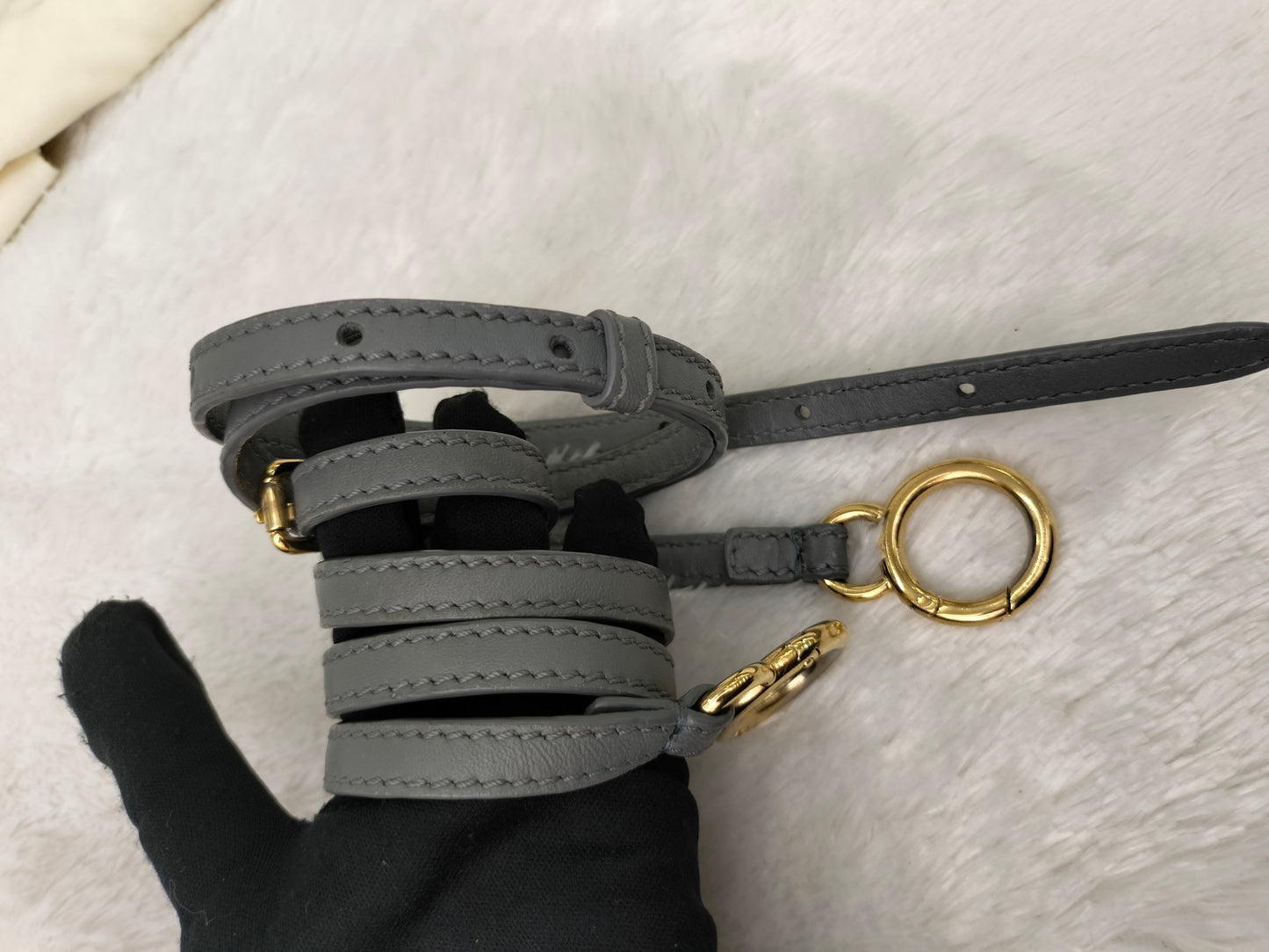 Fendi Peekaboo Mini Grey Blue GHW