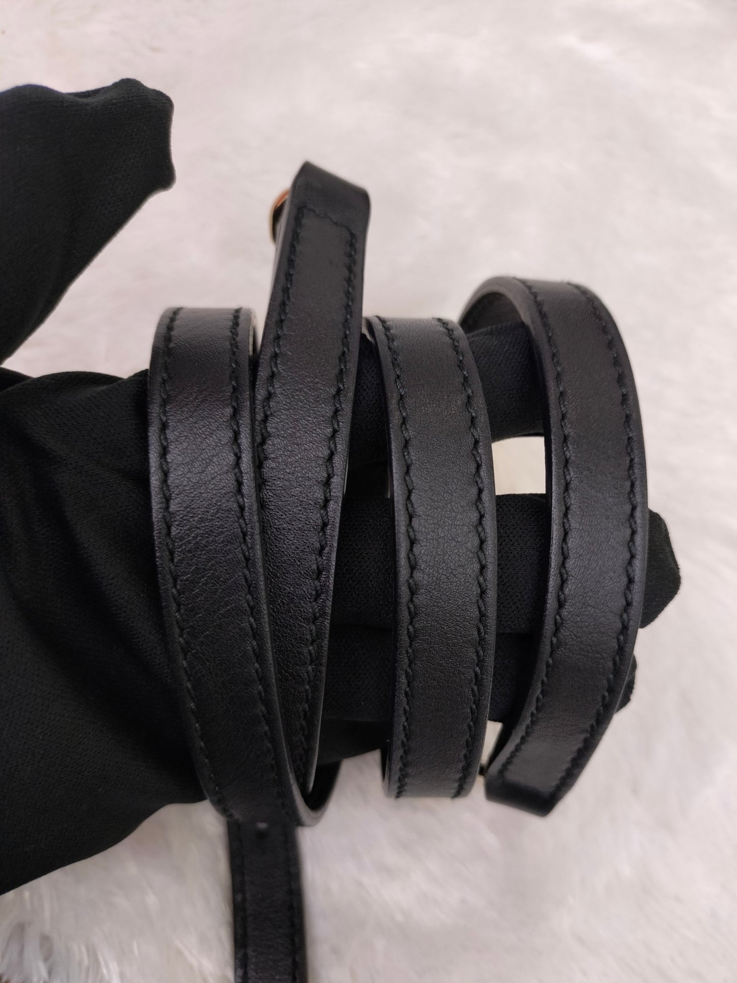 Gucci Micro Guccissima Dome Black GHW
