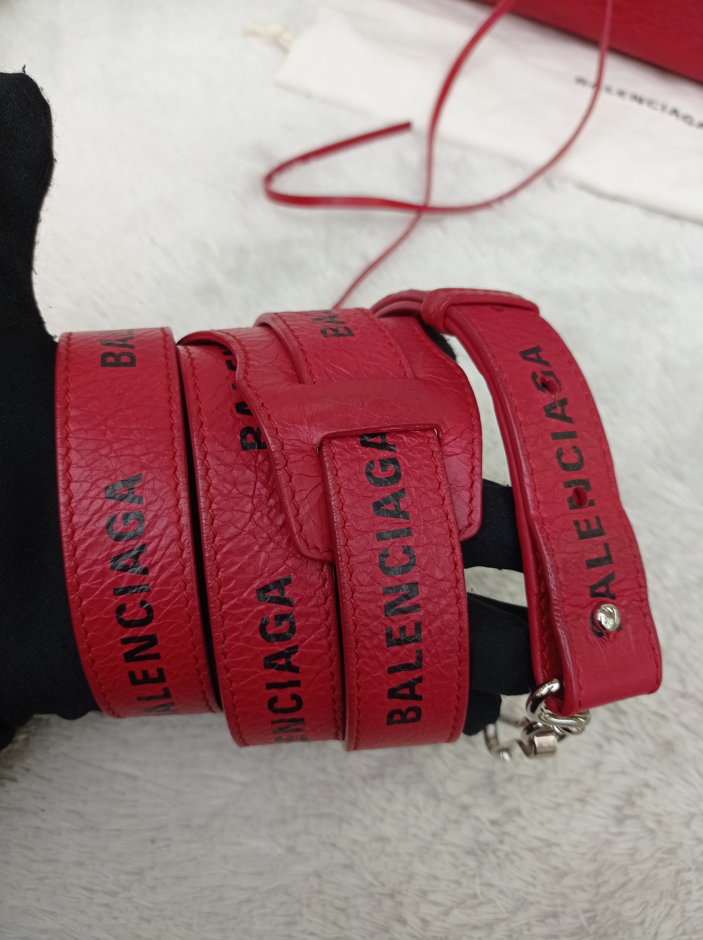 Balenciaga Small City Classic Red SHW