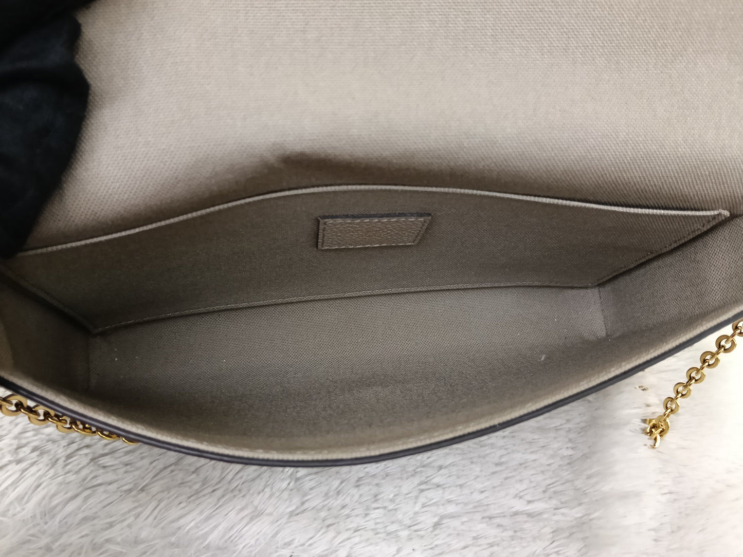 LV Pochette Felicie GM Monogram Empreinte Tourterelle Creme (CHIP)
