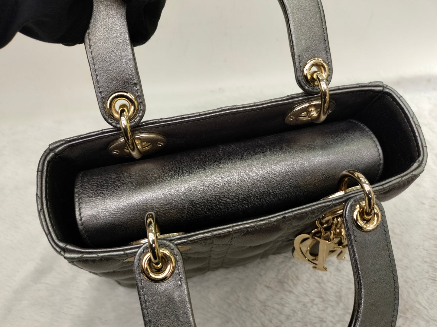 Lady Dior Small Gun Metal GHW 2019