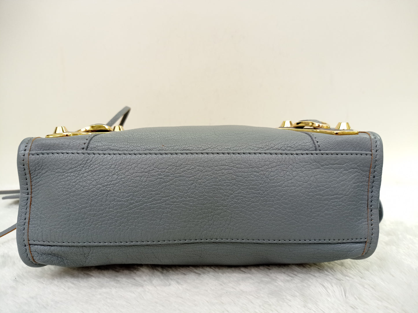 Balenciaga Mini City Edge Griss Blue GHW