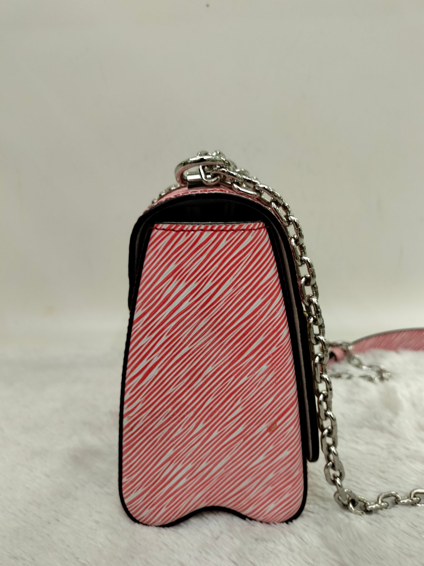 LV Twist MM Epi Studded Denim Red 2017