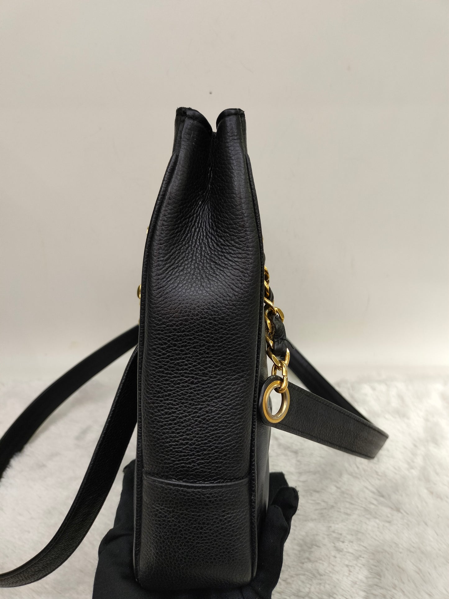 Chanel Timeless Tote Shoulder Caviar Calfskin Black GHW (broken holo)